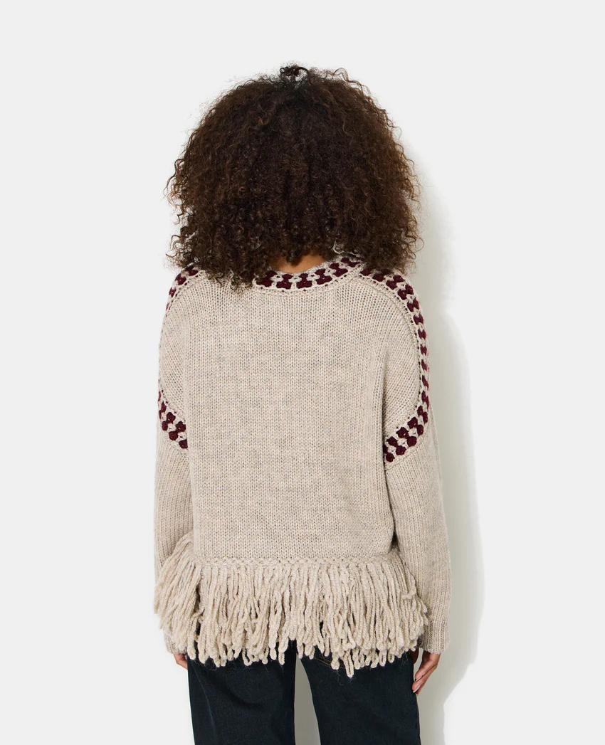Pimkie Pull avec franges et détails contrastés