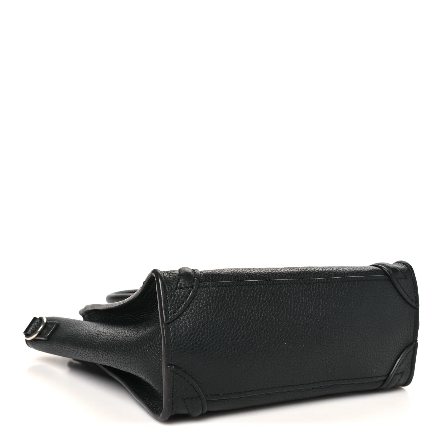 Pebbled Calfskin Nano Luggage Black - Top Club