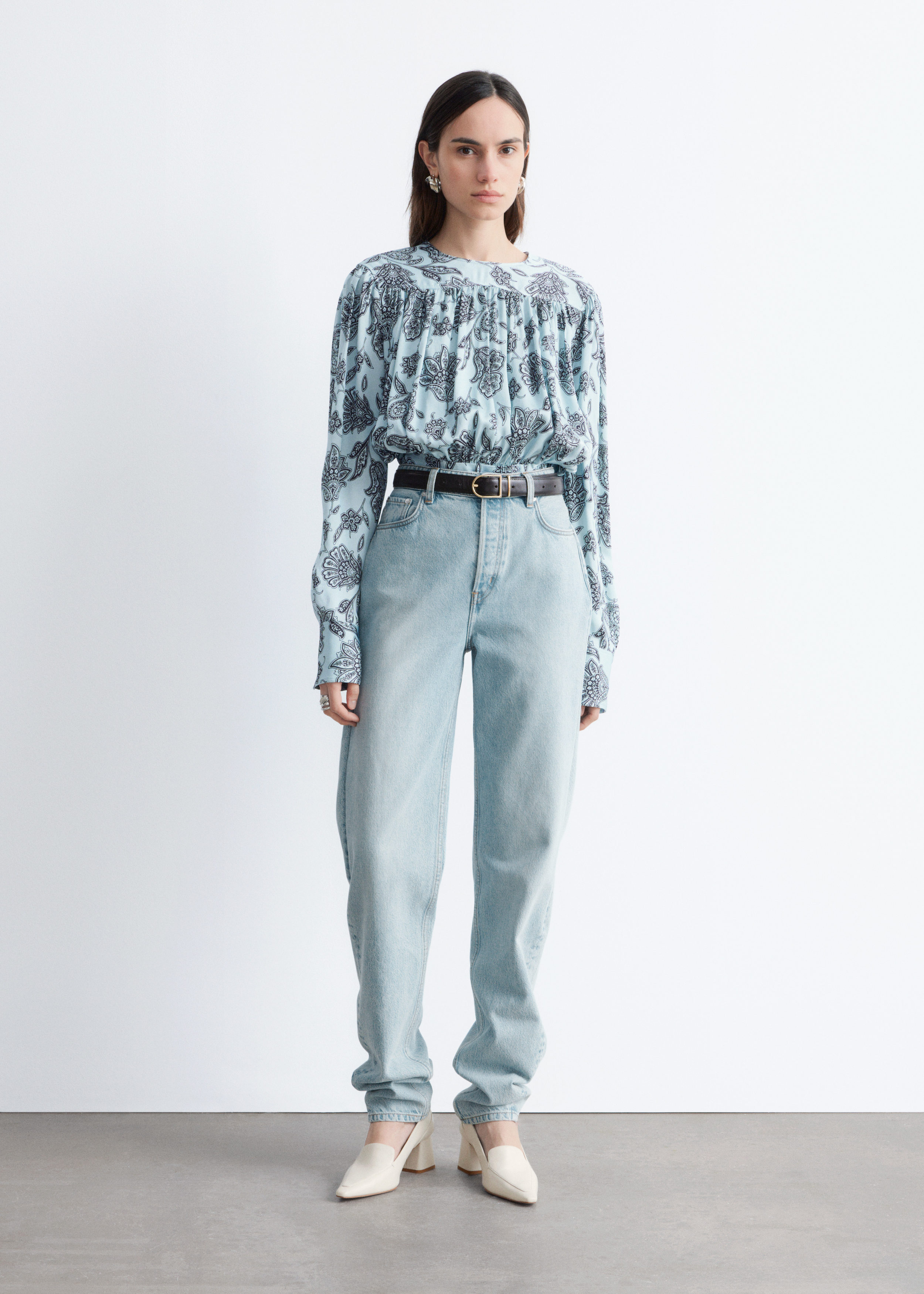 & Other Stories GATHERED BLOUSE