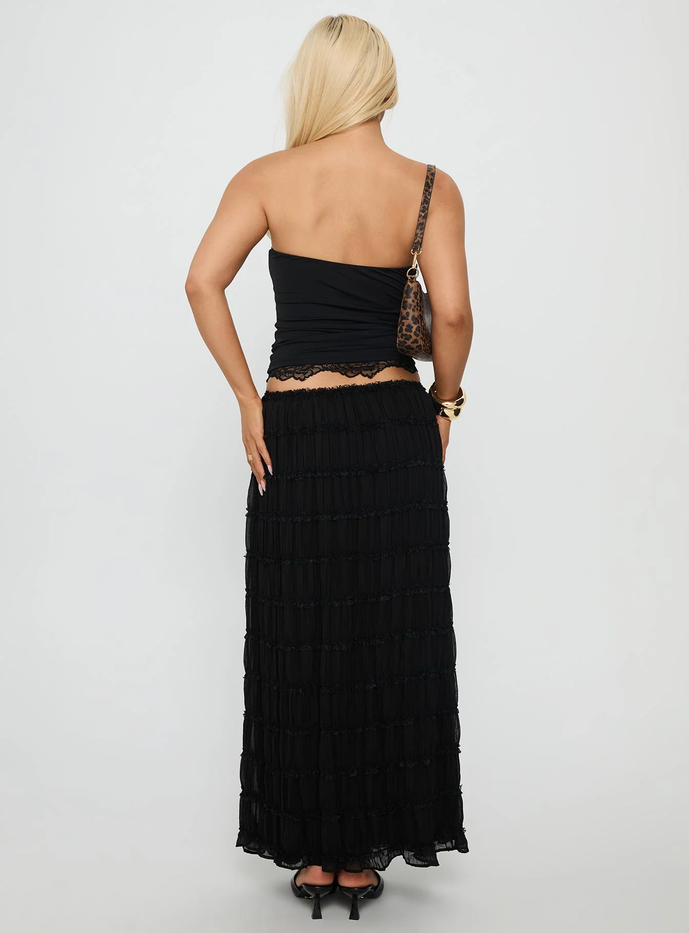 Estefania Maxi Skirt Black