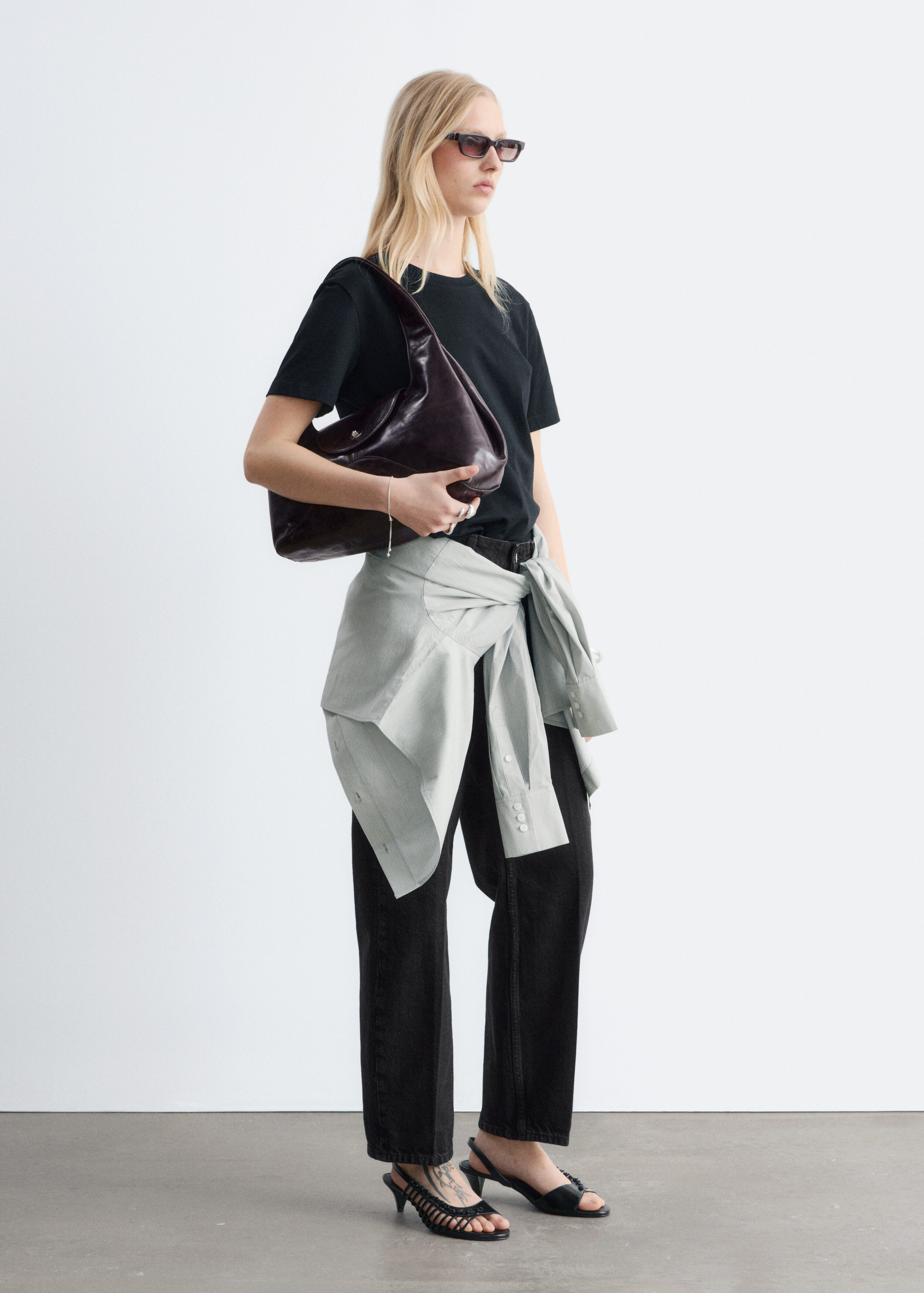 & Other Stories COTTON CREW-NECK T-SHIRT