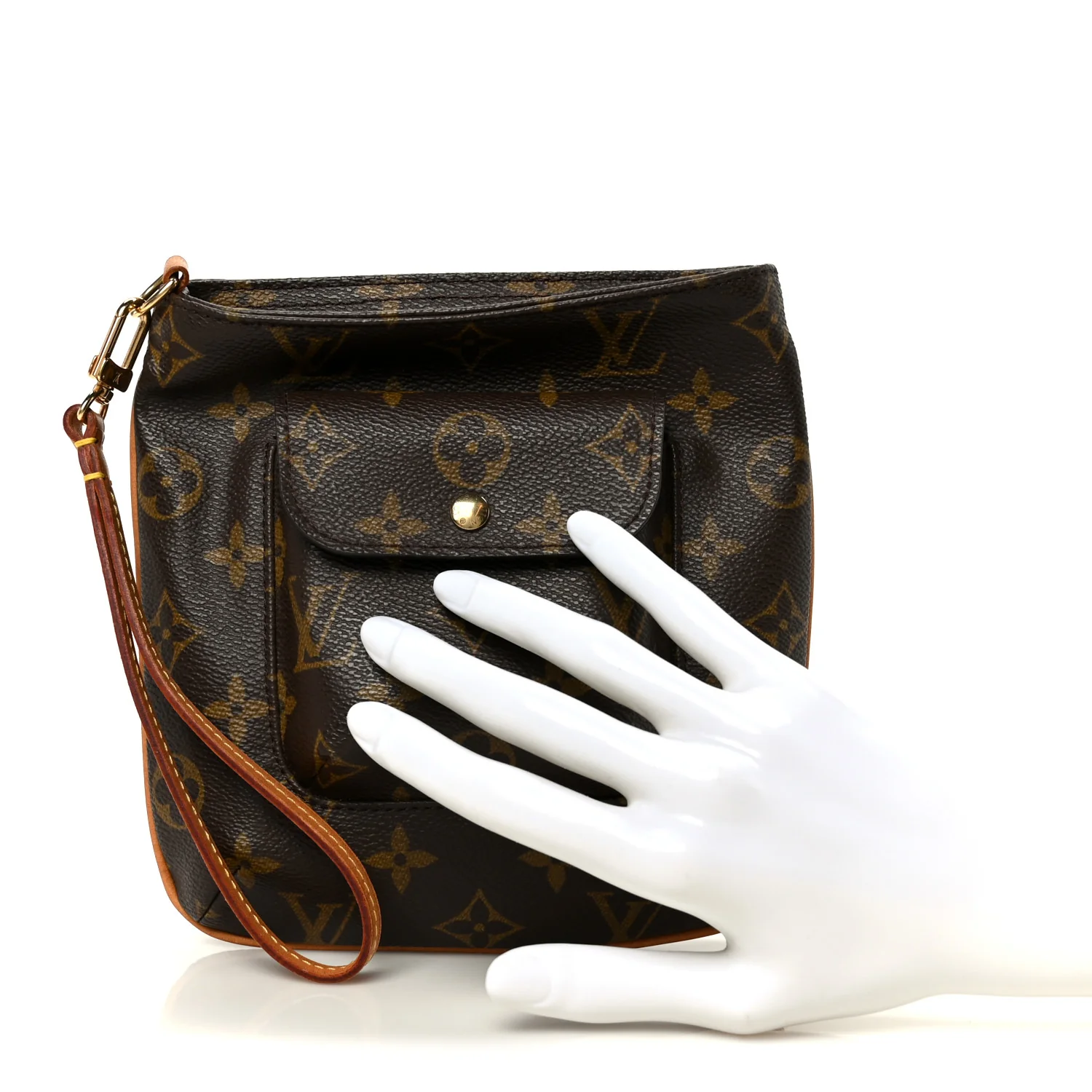Monogram Partition Wristlet