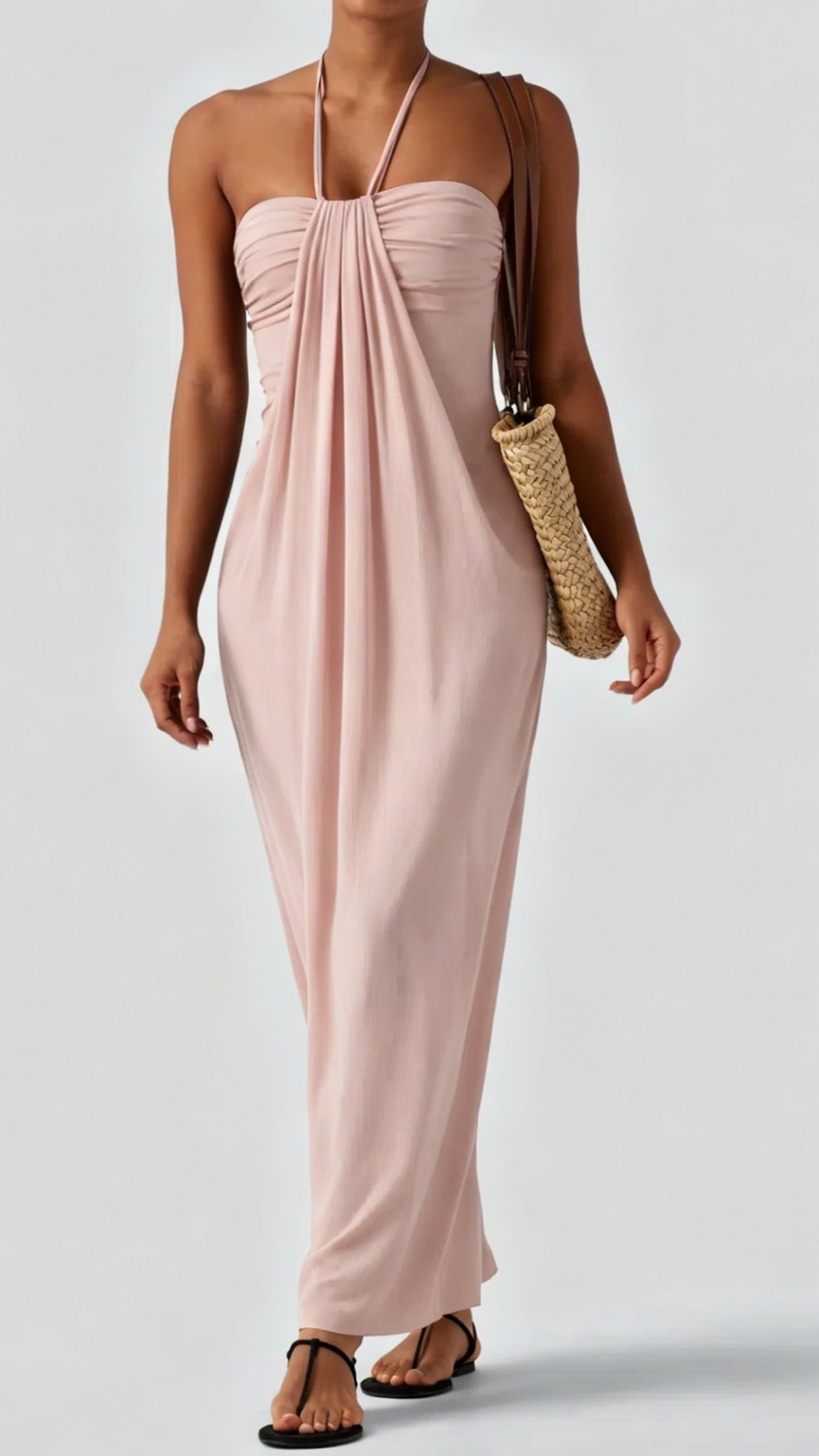 Women's Halter-Neck Backless Maxi Dress - Nordfashionstorm - Women's Clothing, Fashion for You - Nordfashionstorm.com