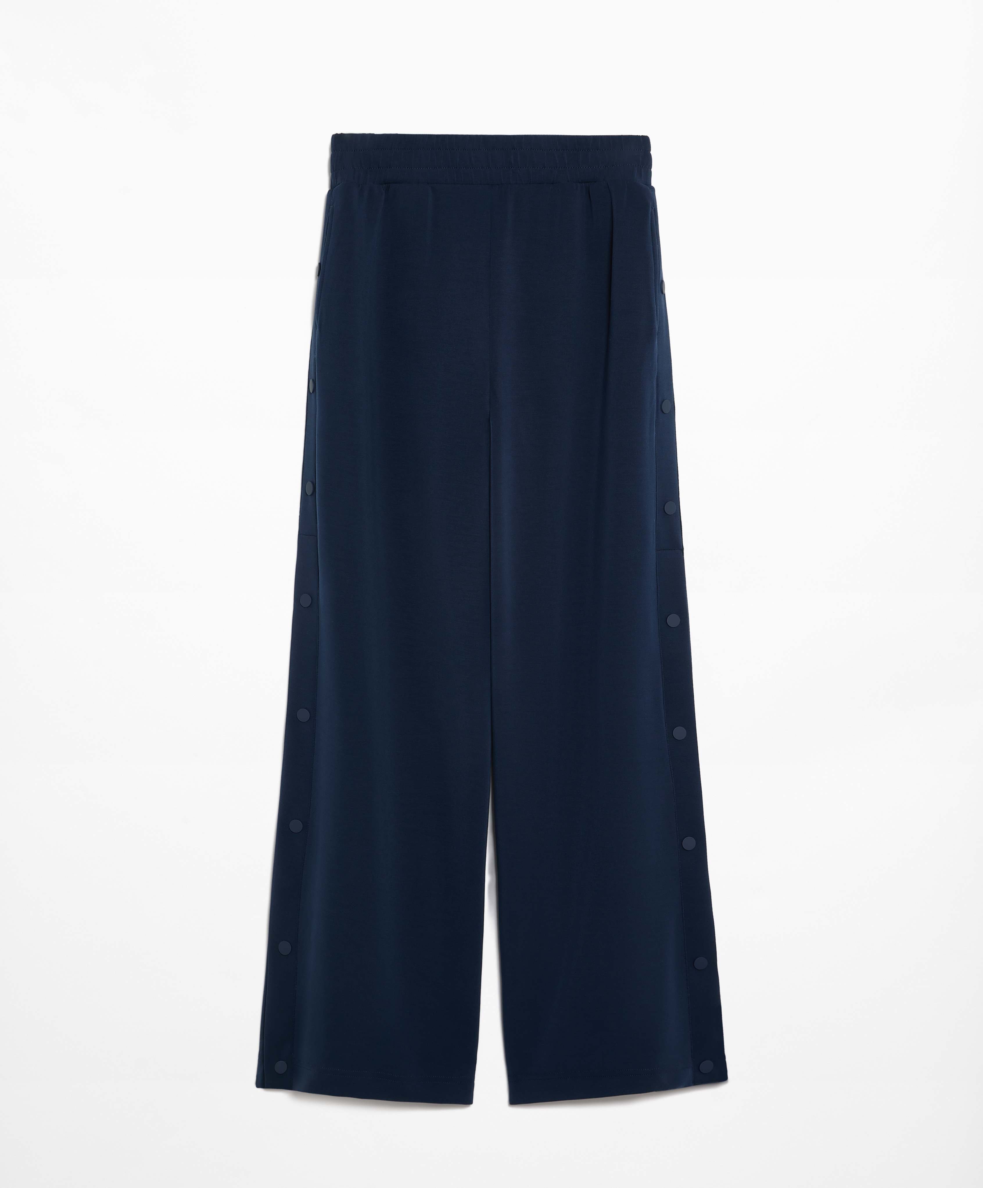 OYSHO Soft-touch wide, straight-leg trousers with modal and buttons
