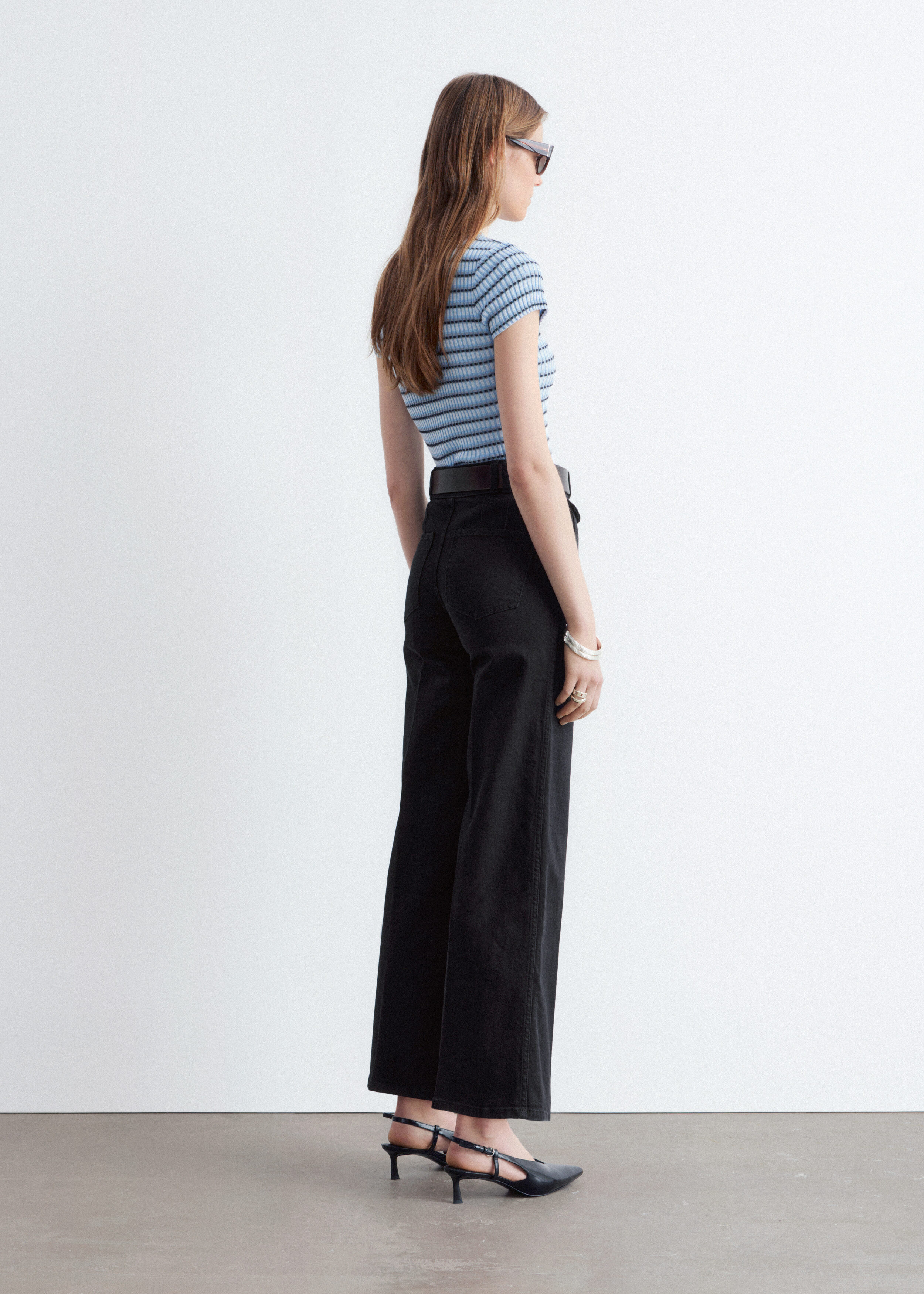 & Other Stories PRESS-CREASE FLARED JEANS