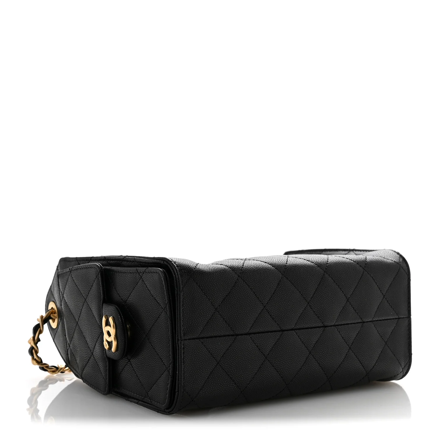 Caviar Quilted Mini Chanel 25 Handbag Black - Top Club