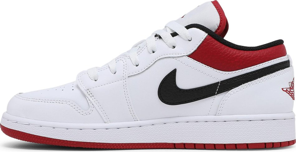 Air Jordan 1 Low GS  White Gym Red  553560-118 - Sneaker Replica Workshop
