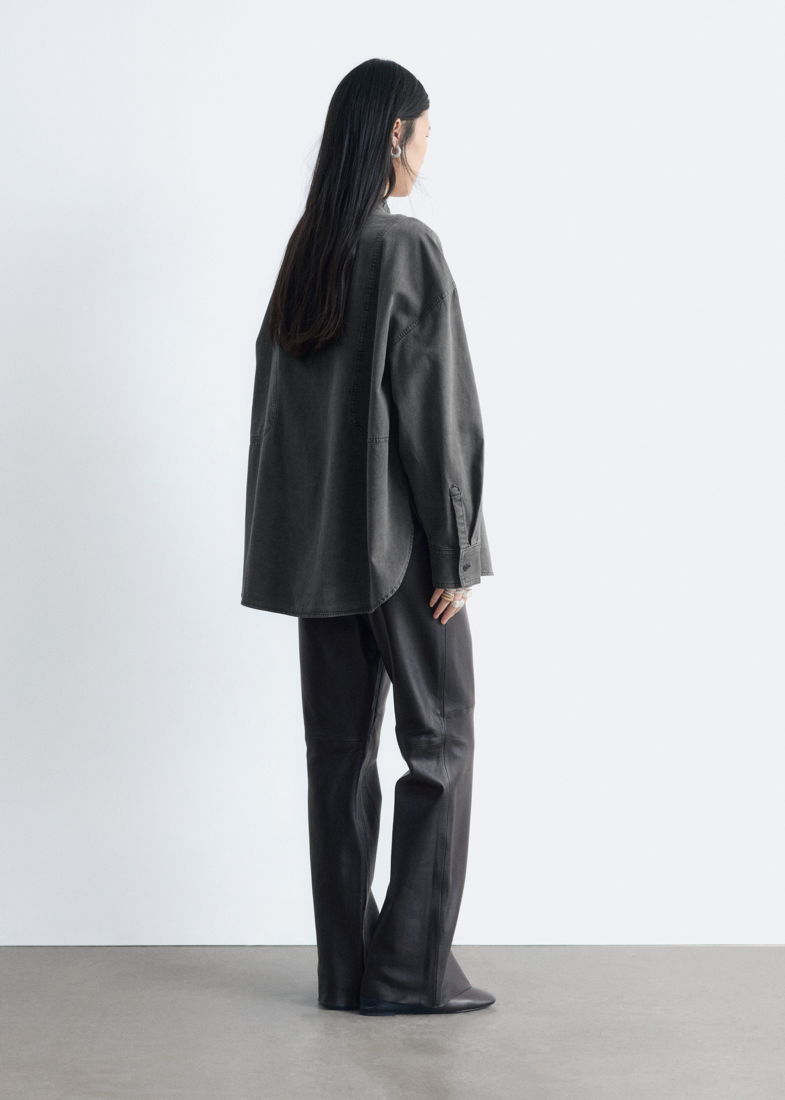 & Other Stories OVERSIZED DENIM BLOUSE