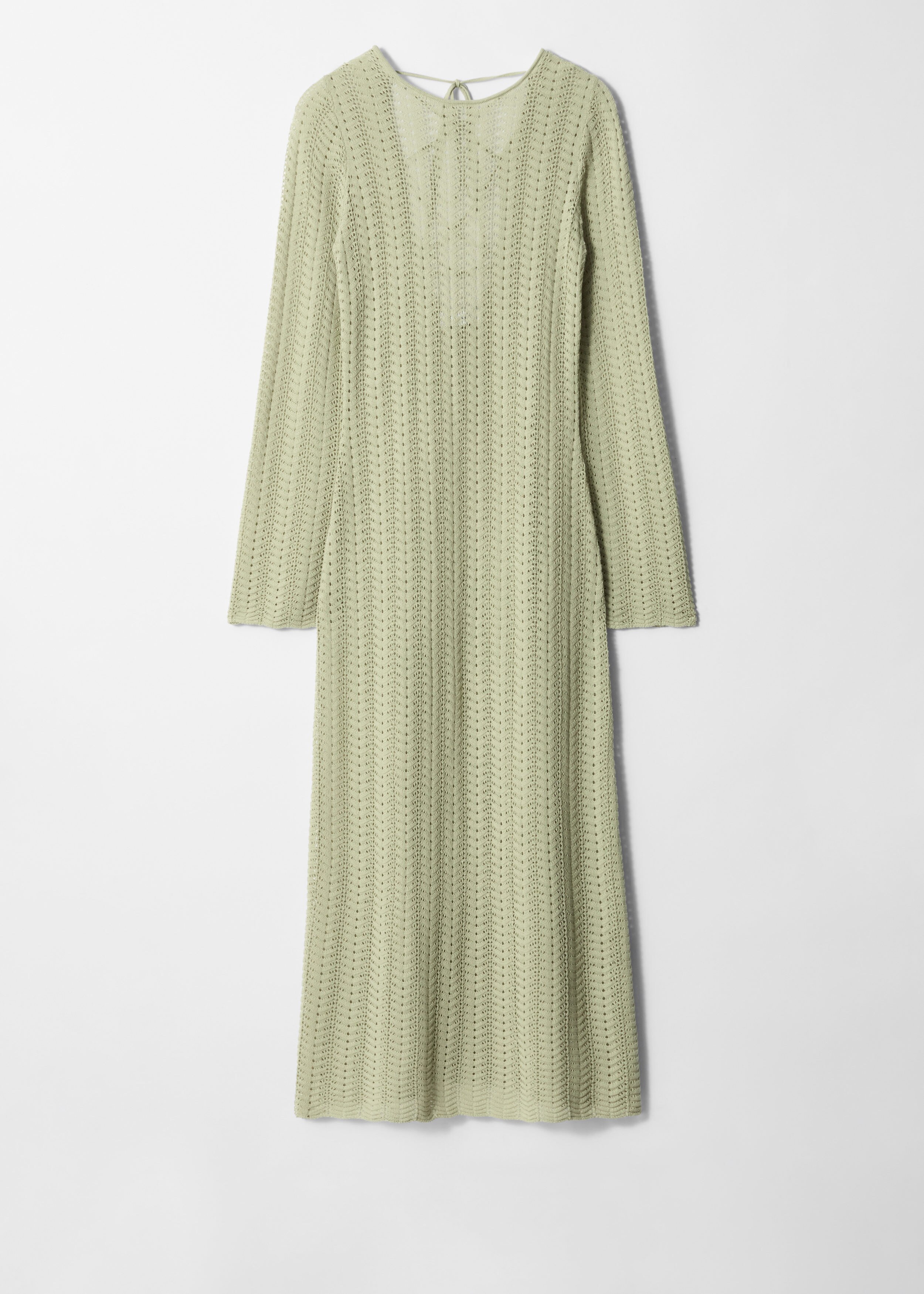 & Other Stories POINTELLE-KNIT MIDI DRESS