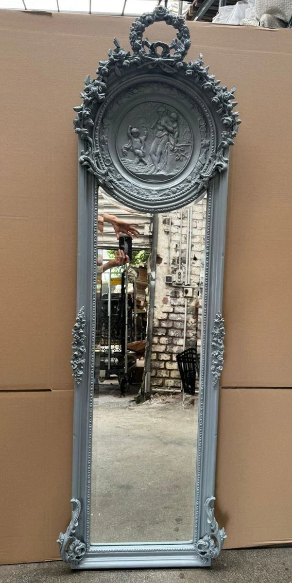Baroque Mirror Gray - Baroque style wall mirror - Baroque furniture