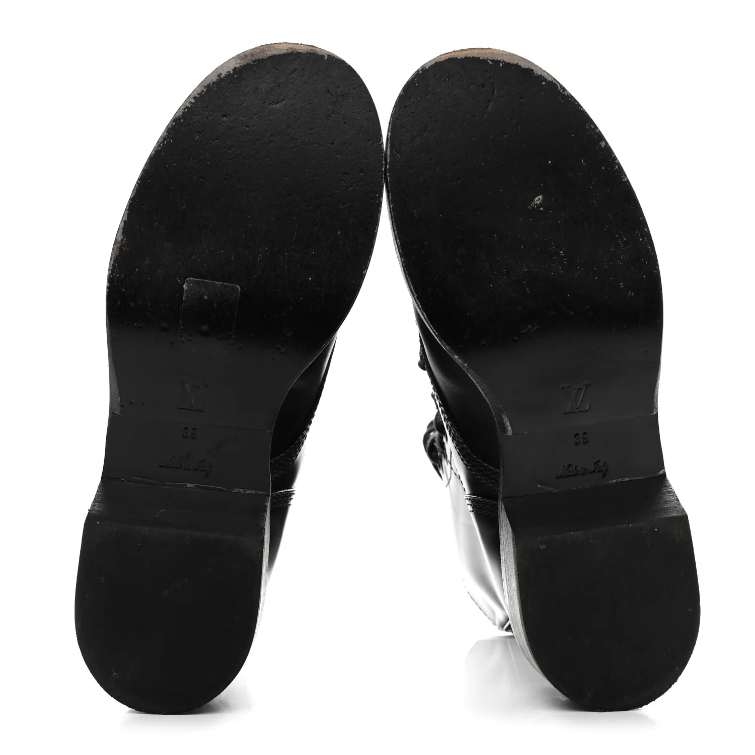 Calfskin Monogram Metropolis Flat Ranger Boots 39 Black - Top Club