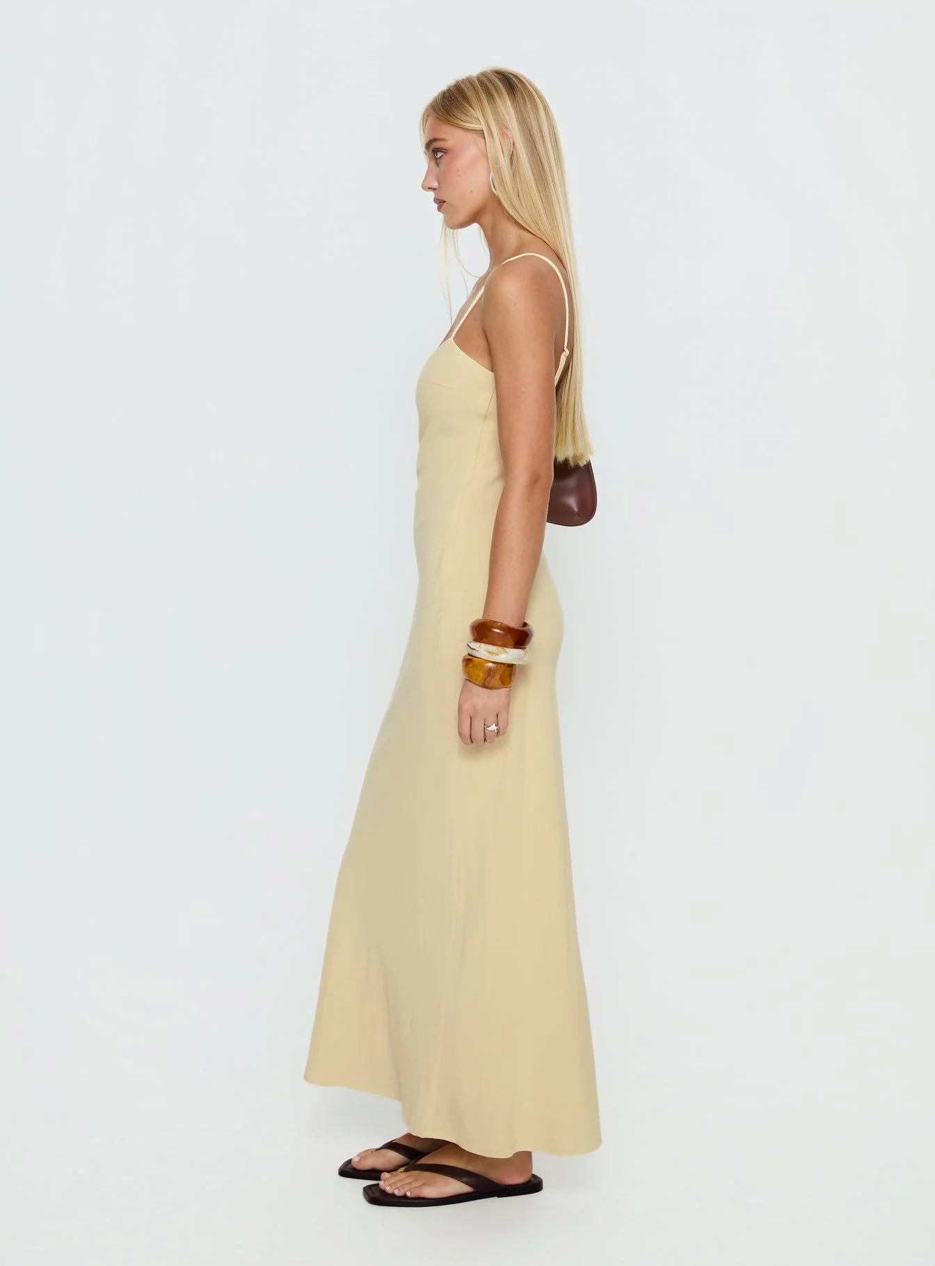 Montie Scoop Maxi Dress Lemon