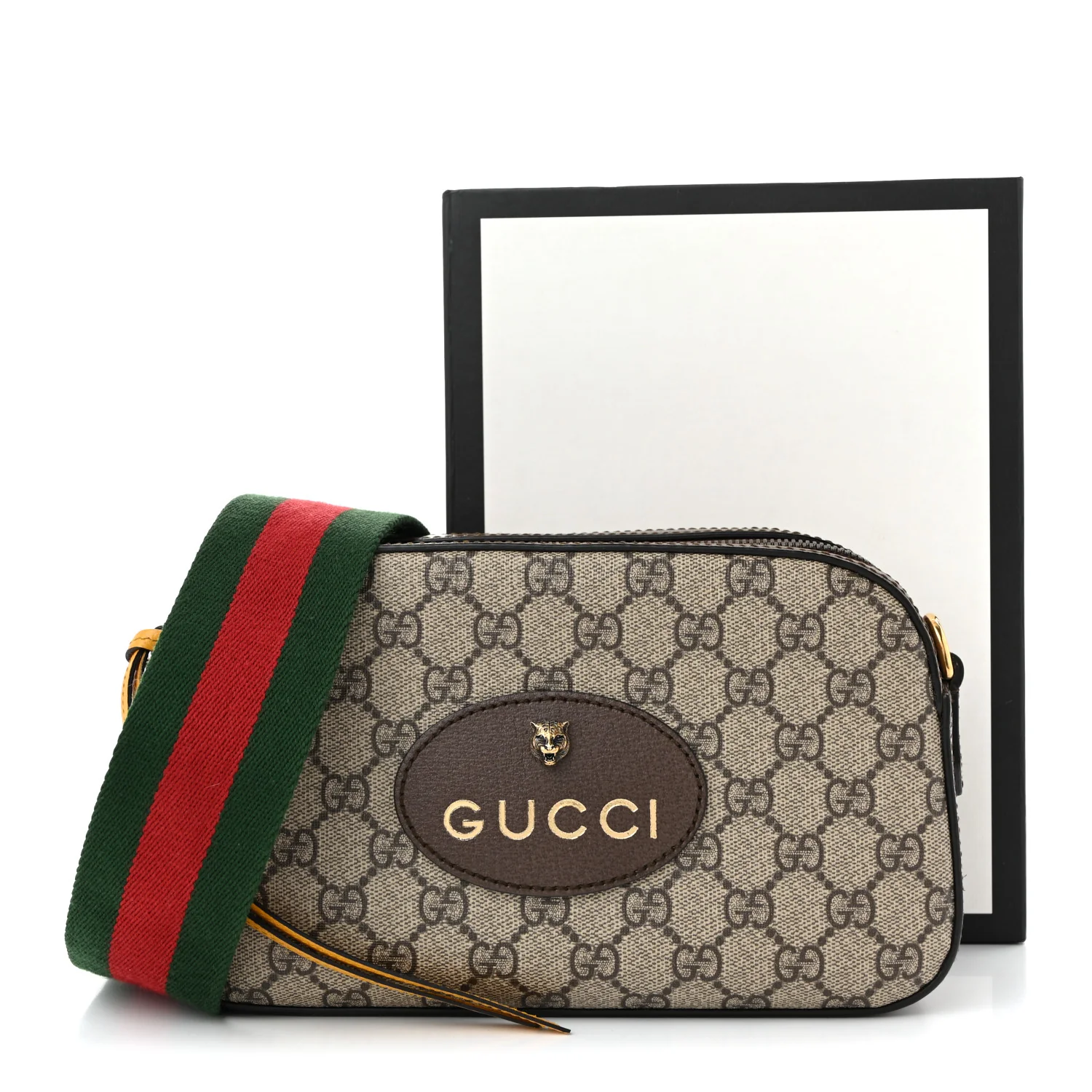 GG Supreme Monogram Web Neo Vintage Shoulder Bag Beige New Acero Crop - Top Club