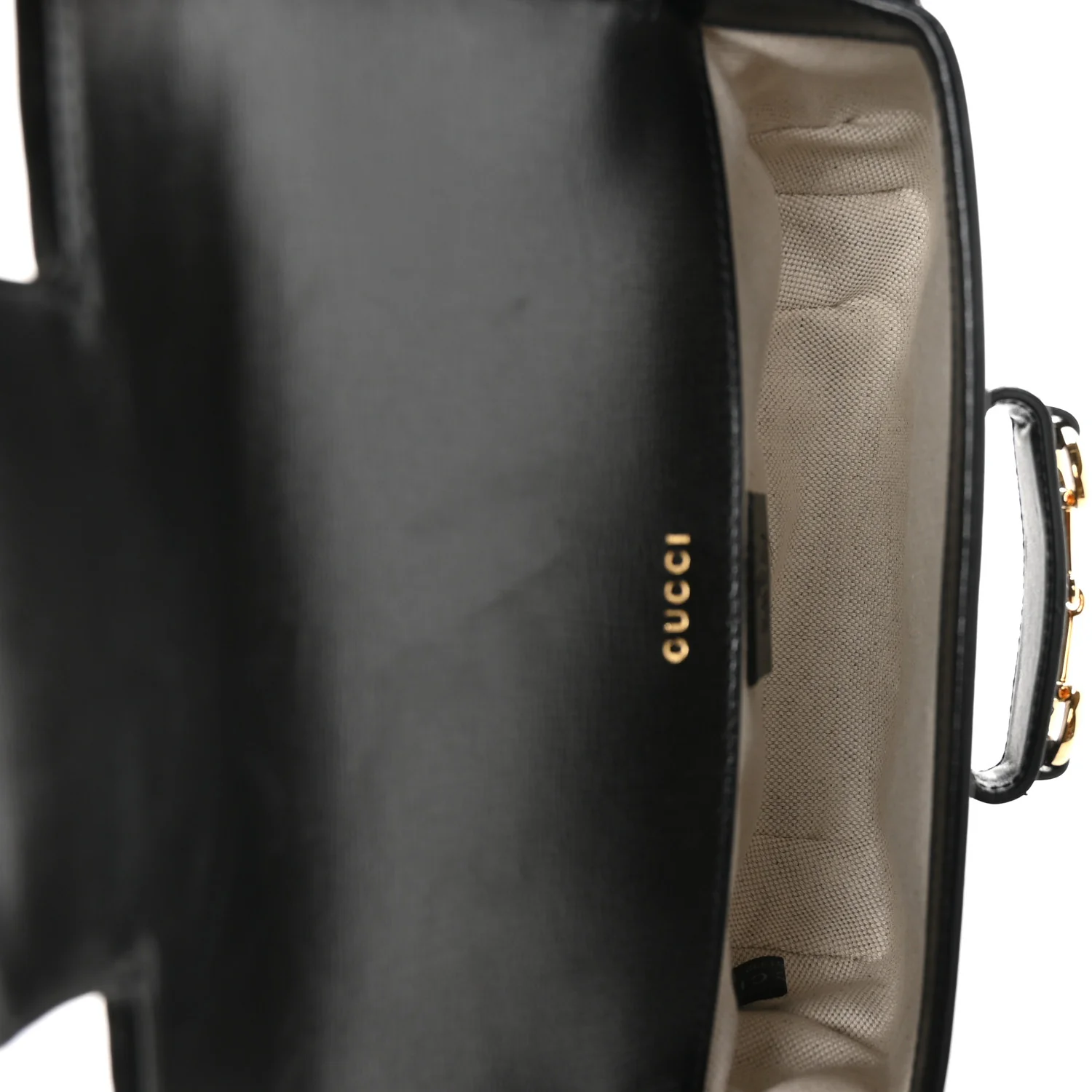 Azalea Calfskin Web Mini Horsebit 1955 Shoulder Bag Black - Top Club