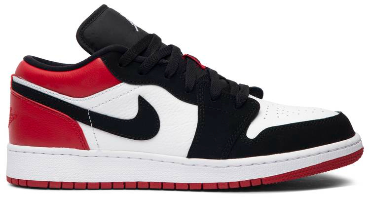 Air Jordan 1 Low GS  Black Toe  553560-116 - Sneaker Replica Workshop