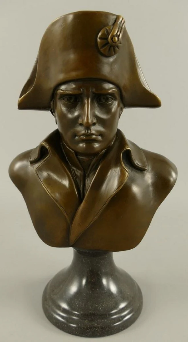 Luxury Art Nouveau bronze sculpture Napoleon bronze / black 15 x 10 x H. 25 cm - bronze bust with marble base - bronze figure - decorative figure - decorative accessories