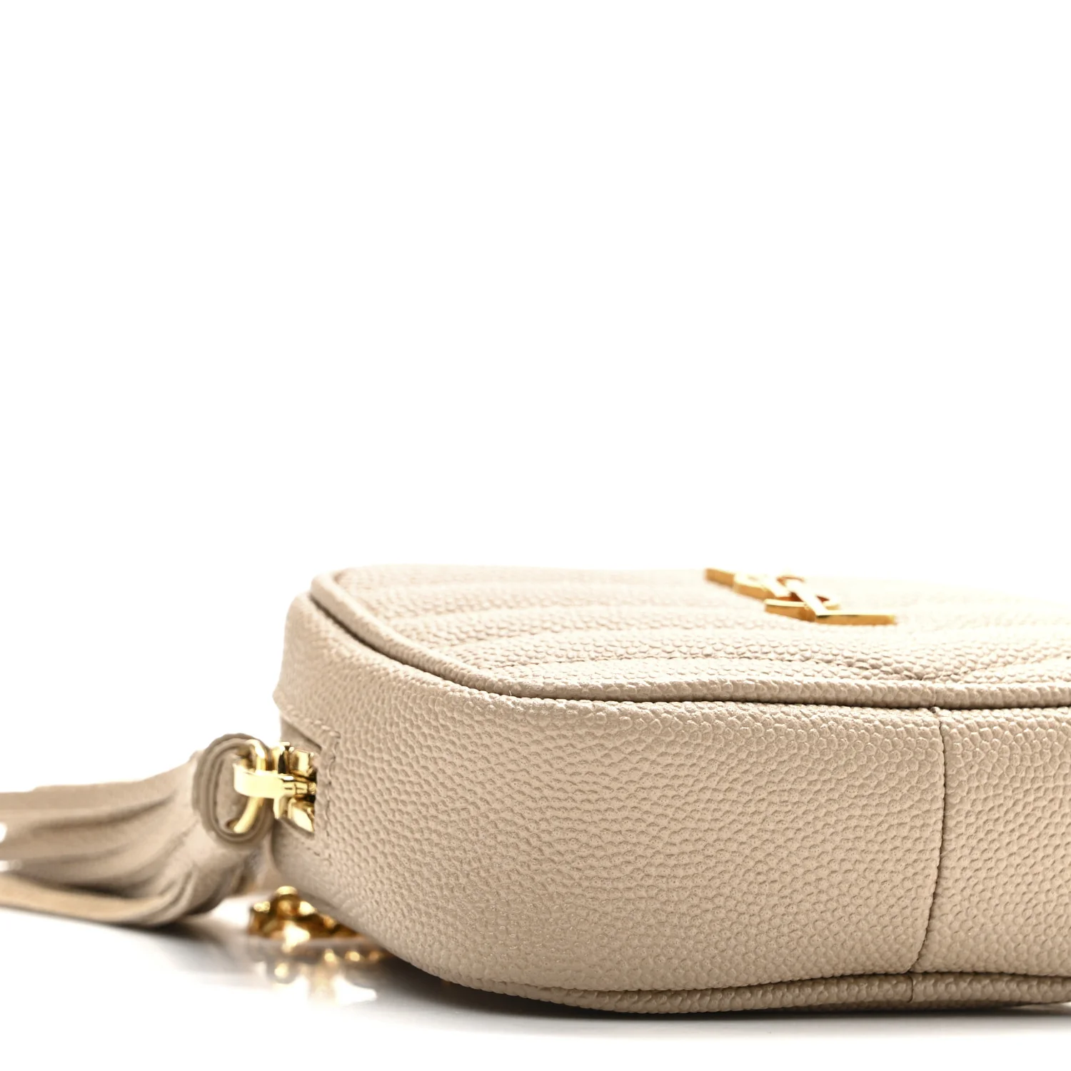 Grain De Poudre Matelasse Monogram Baby Lou Camera Bag Dark Beige - Top Club