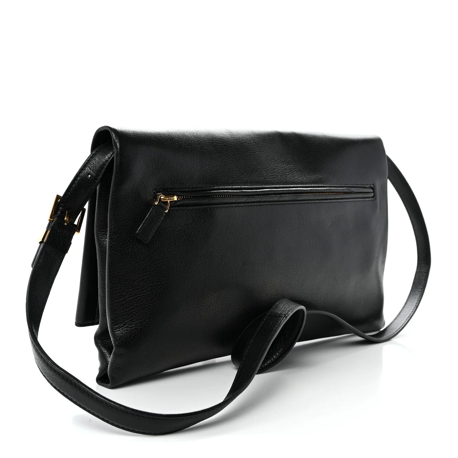 Calfskin Natalia Convertible Clutch Black - Top Club