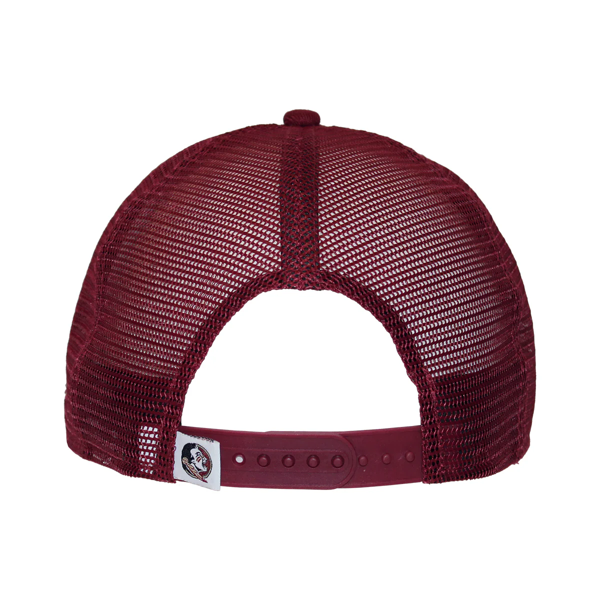 New Era Seminole Logo 9Fifty Flat Bill Snap Back Trucker - Garnet - MoB Apparel