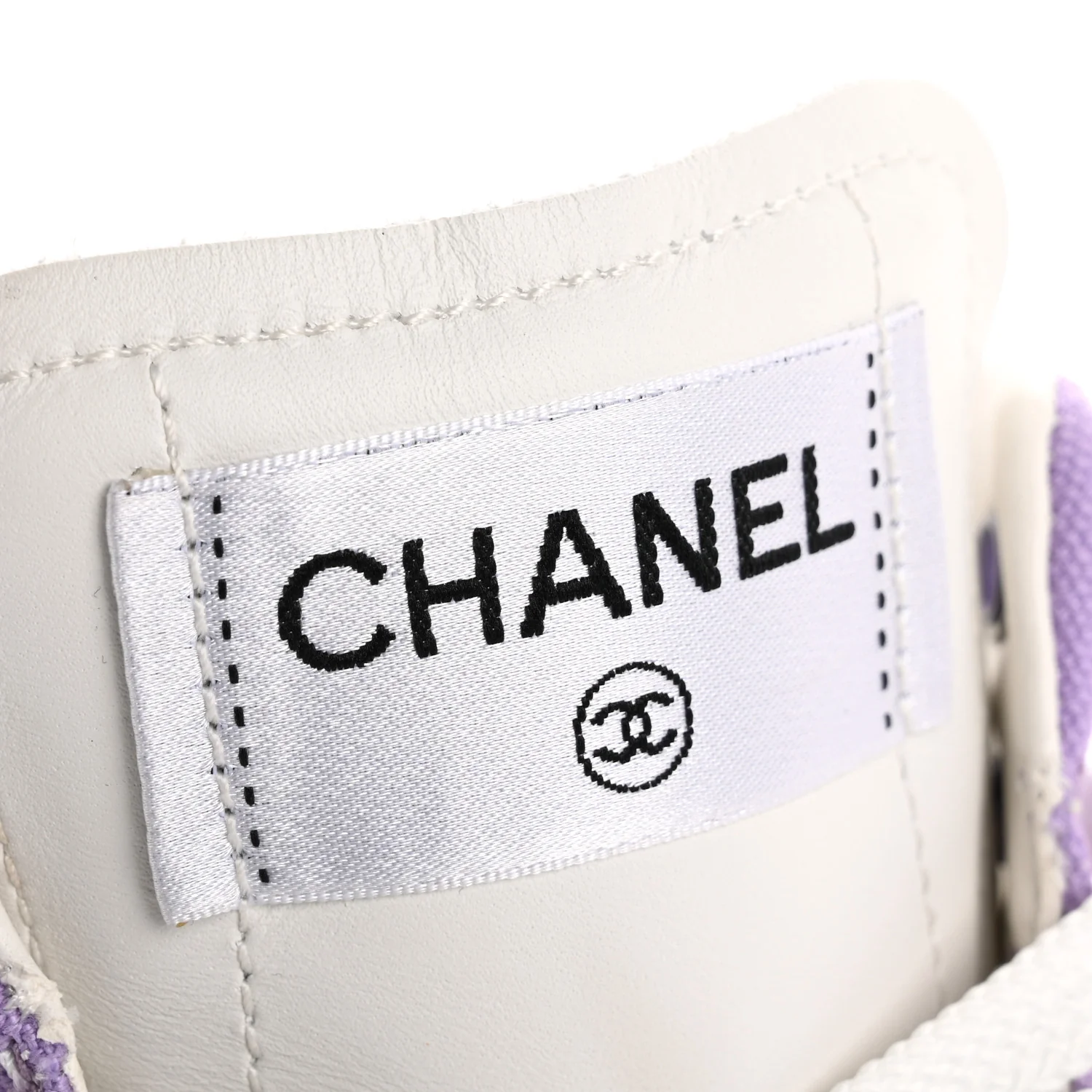 Cotton High Top Sneakers 38 Purple White - Top Club