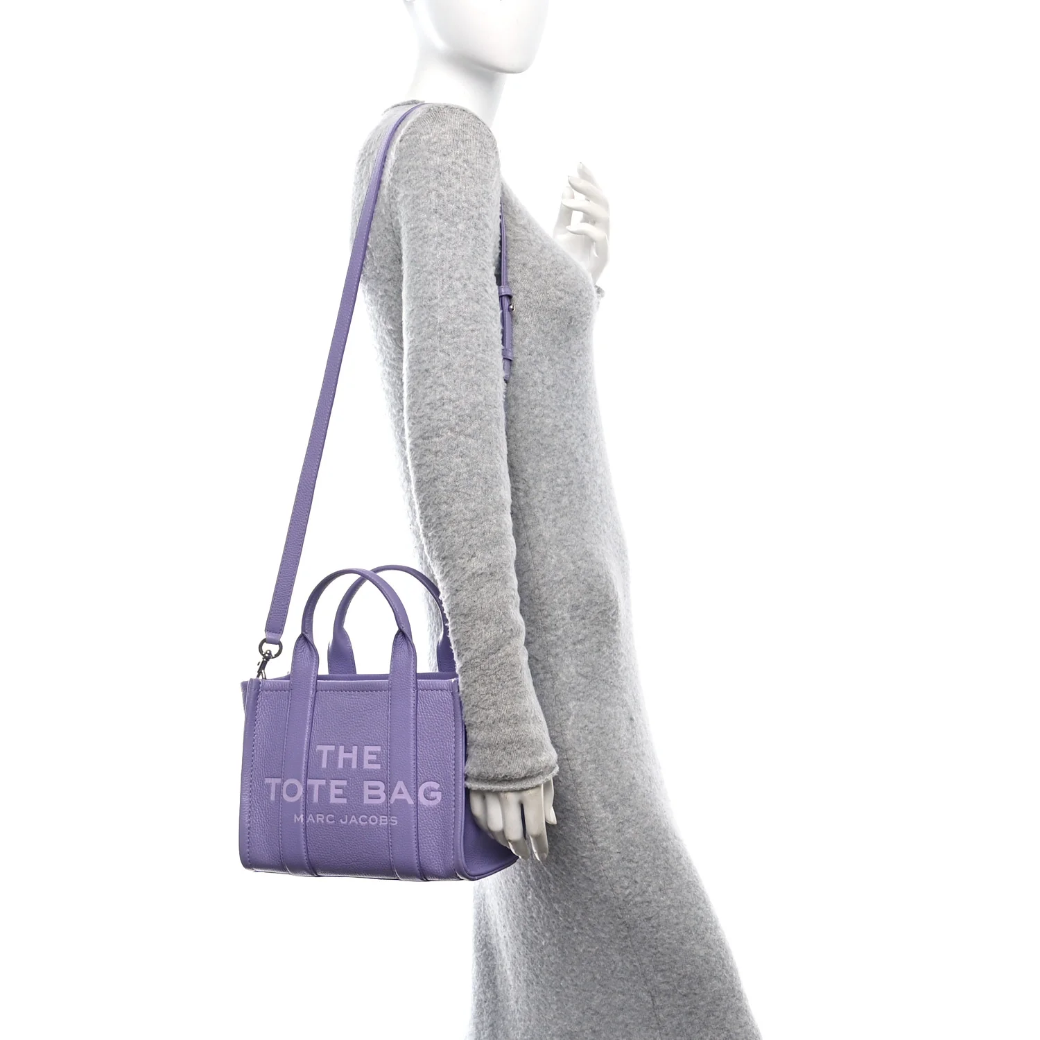Grained Calfskin Small The Tote Bag Lavender