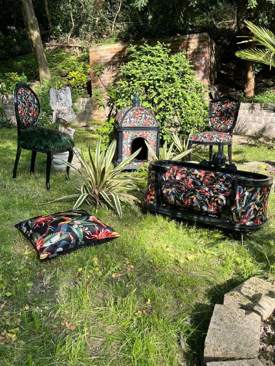 Pompöös by Luxury Baroque Faux Fur Dining Room Chair Jungle - designed by Harald Glööckler