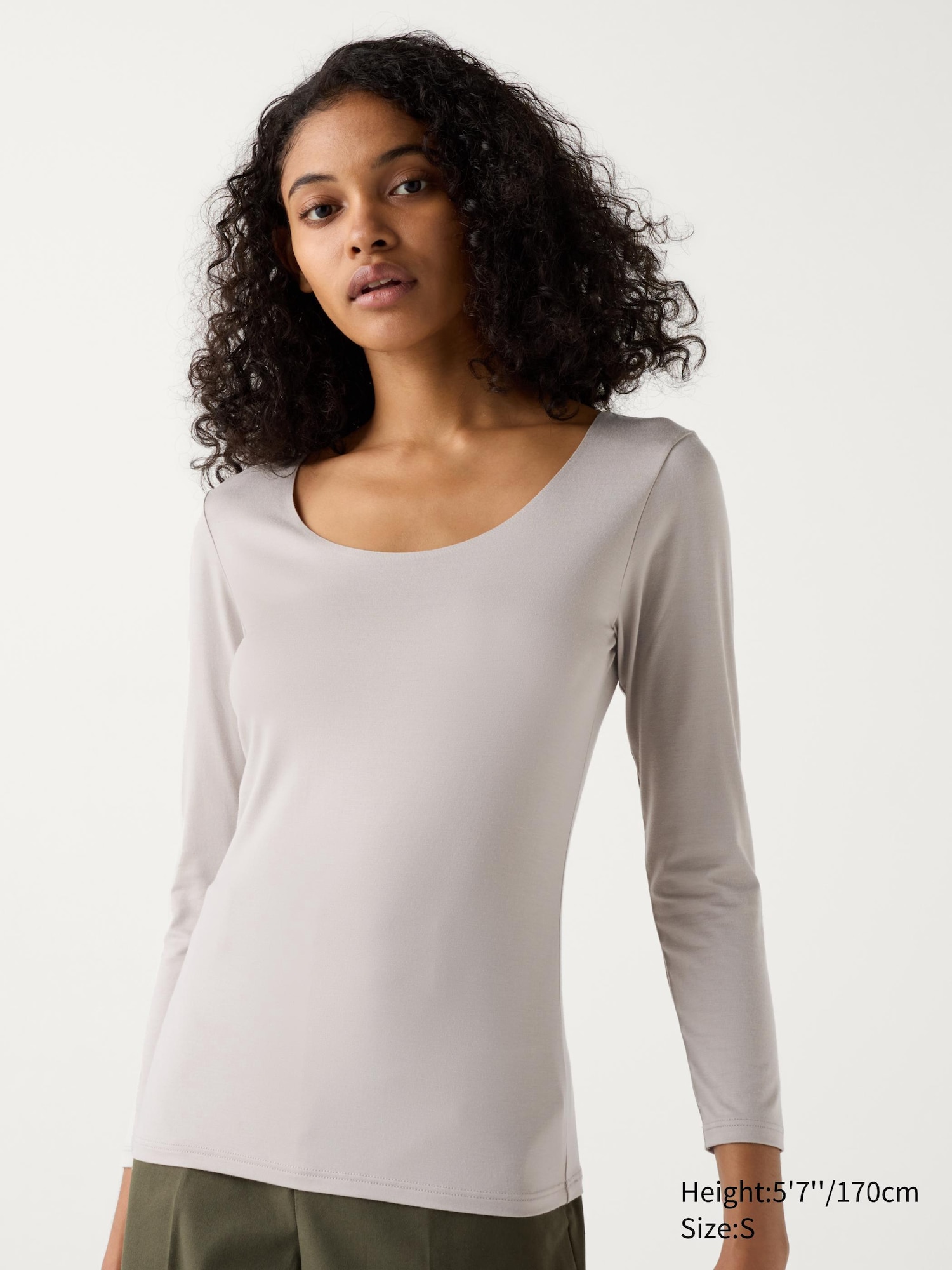 HEATTECH Scoop Neck Long Sleeve T-Shirt