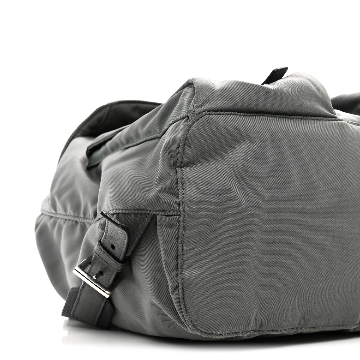 Tessuto Nylon Saffiano Medium Backpack Anthracite - Top Club