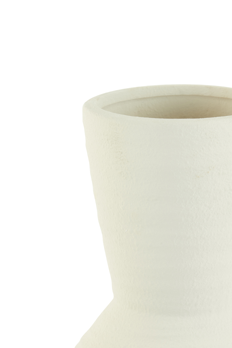 Vaas keramiek creme L