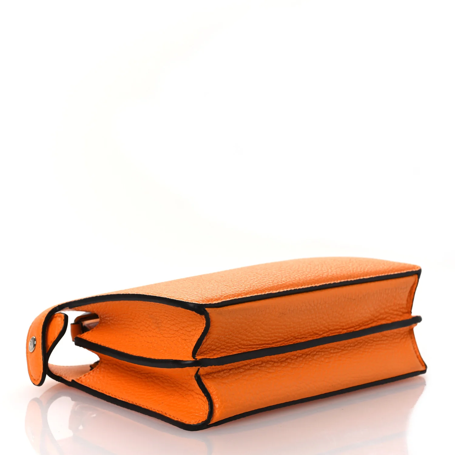 Cuoio Romano Vitello Cover Bi-Color Peekaboo I See U X Cross Satchel Orange - Top Club