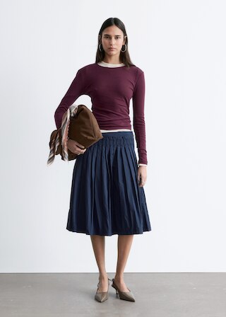 & Other Stories LONG-SLEEVE COTTON TOP