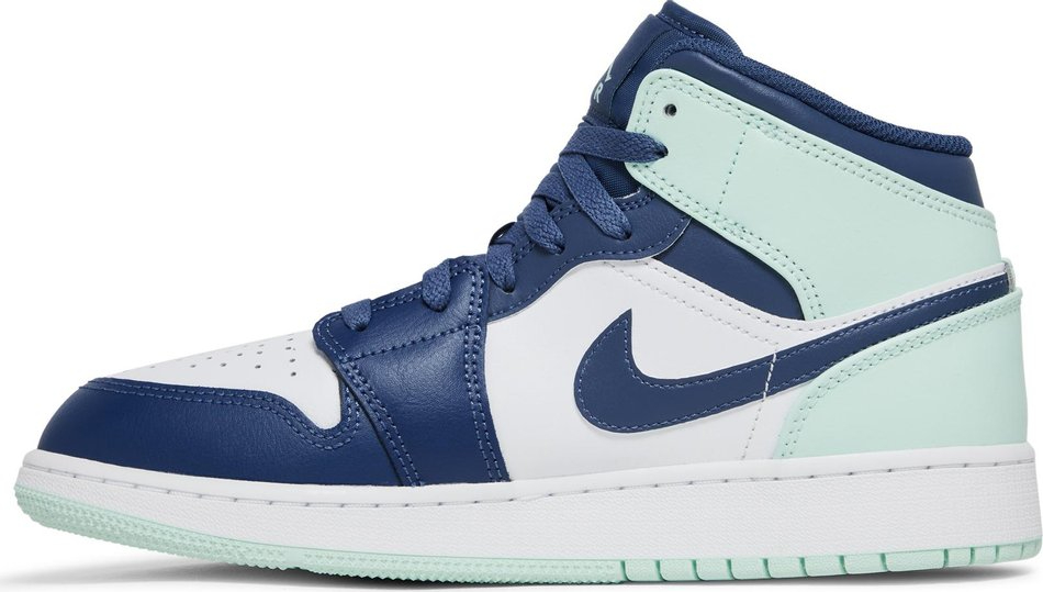 Air Jordan 1 Mid GS  Blue Mint  554725-413 - Sneaker Replica Workshop