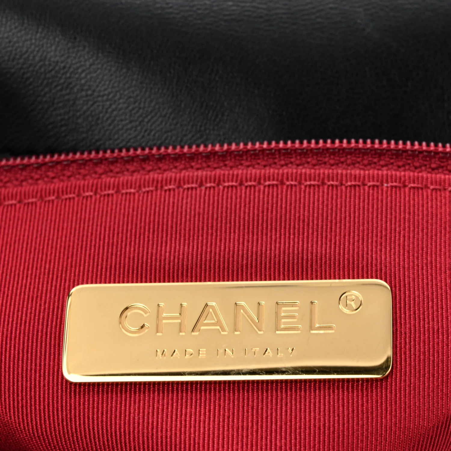 Shiny Goatskin Quilted Medium Chanel 19 Flap Black - Top Club