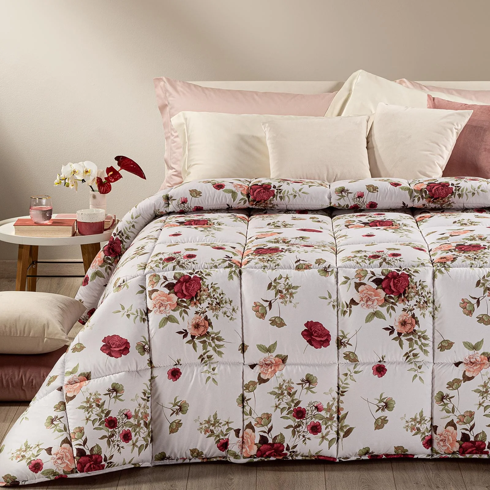 Microfiber quilt Rosita Double Rubino Modern