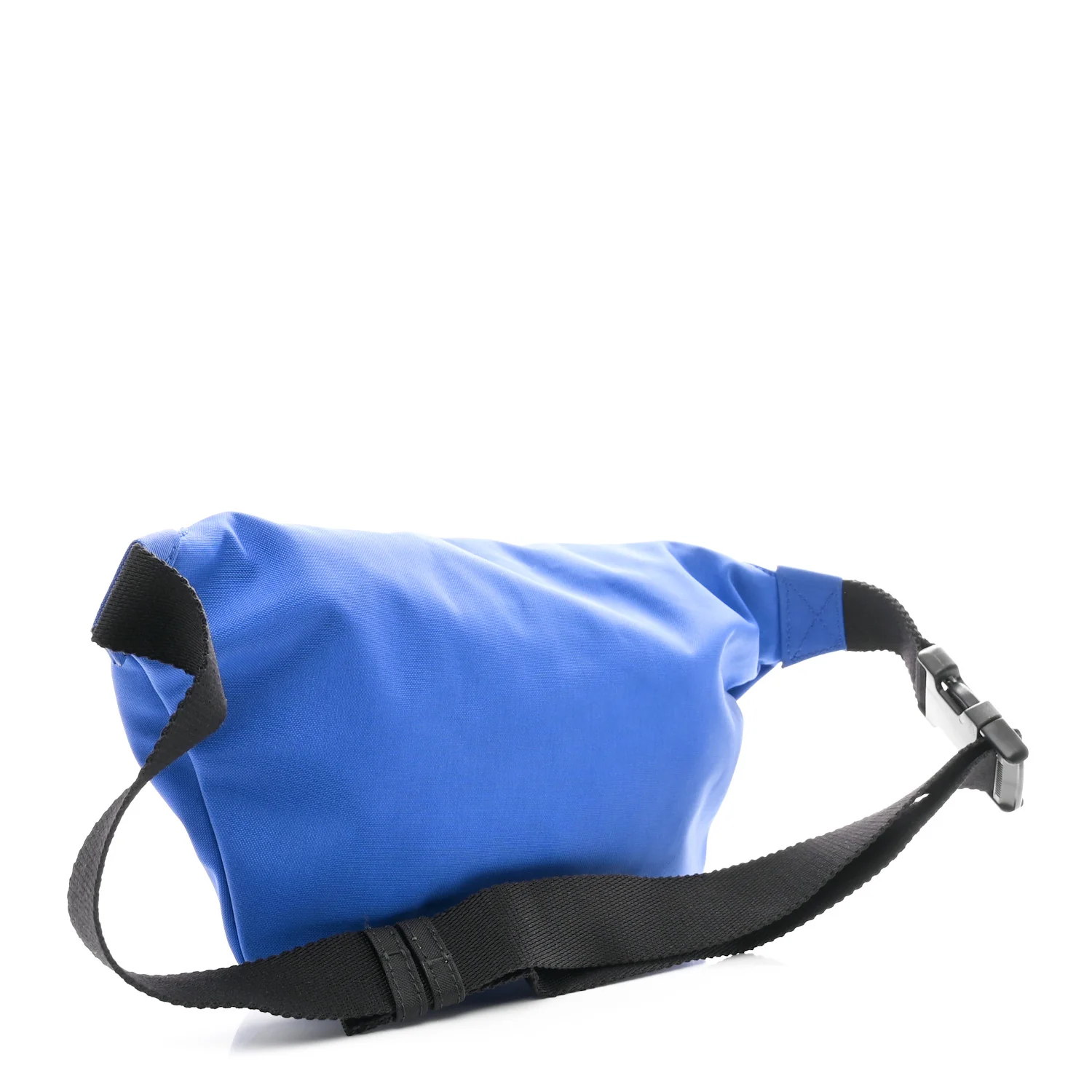 Sport Nylon Logo Embroidered Wheel Beltpack Electric Blue Black - Top Club