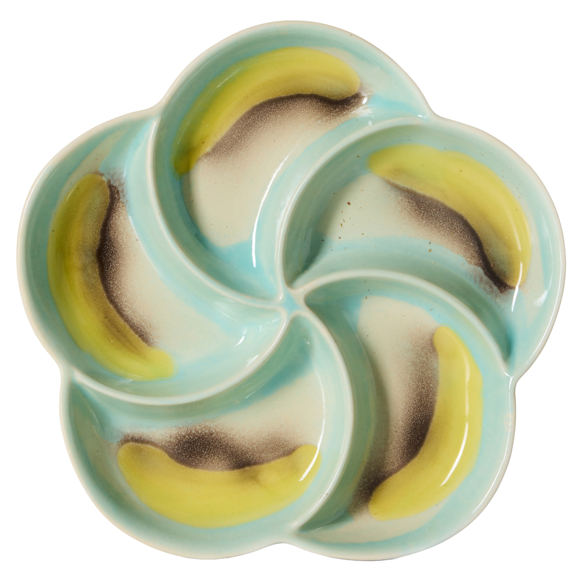 Servies 70's ceramics snack tray Glint