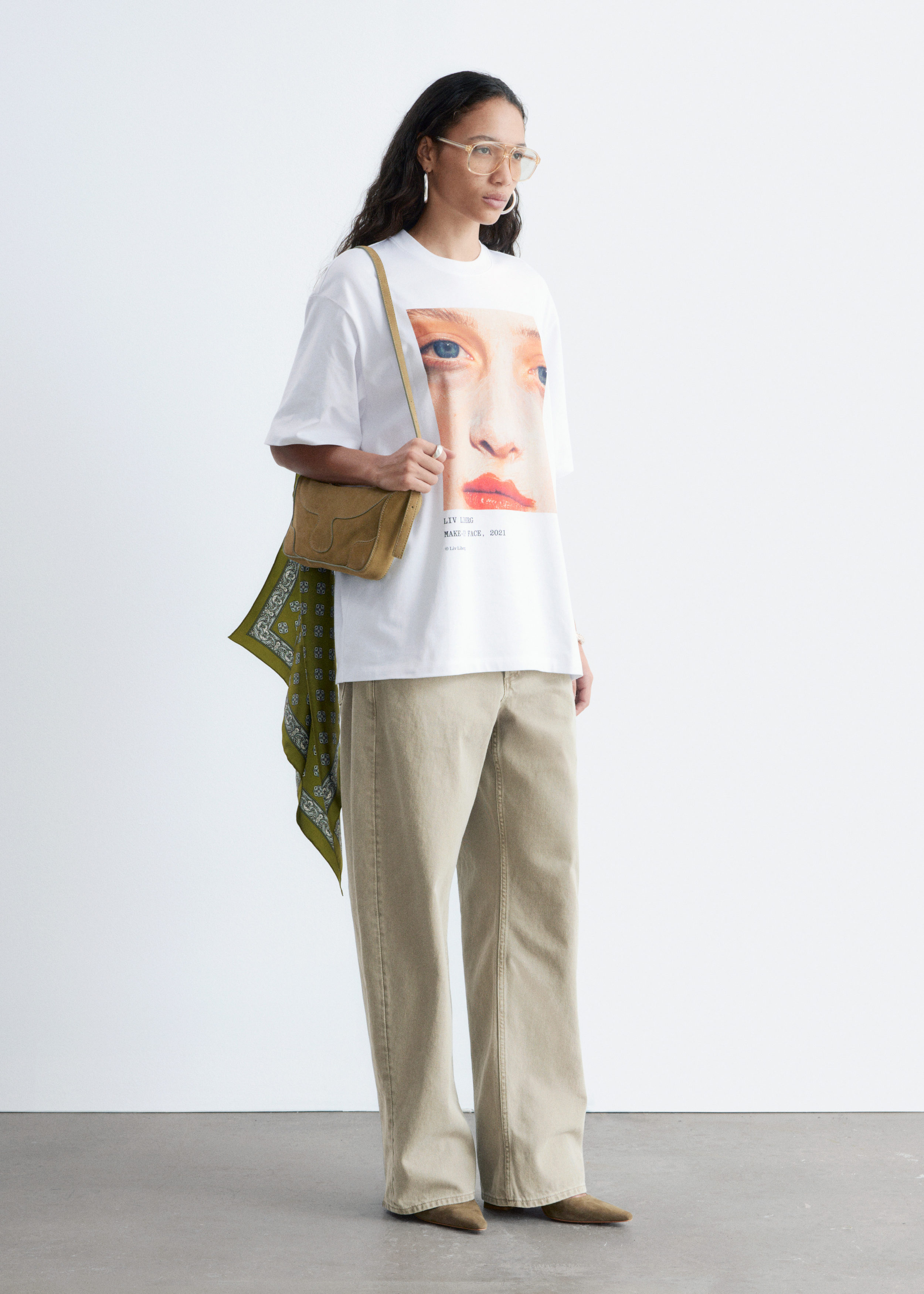 & Other Stories OVERSIZED PRINT T-SHIRT