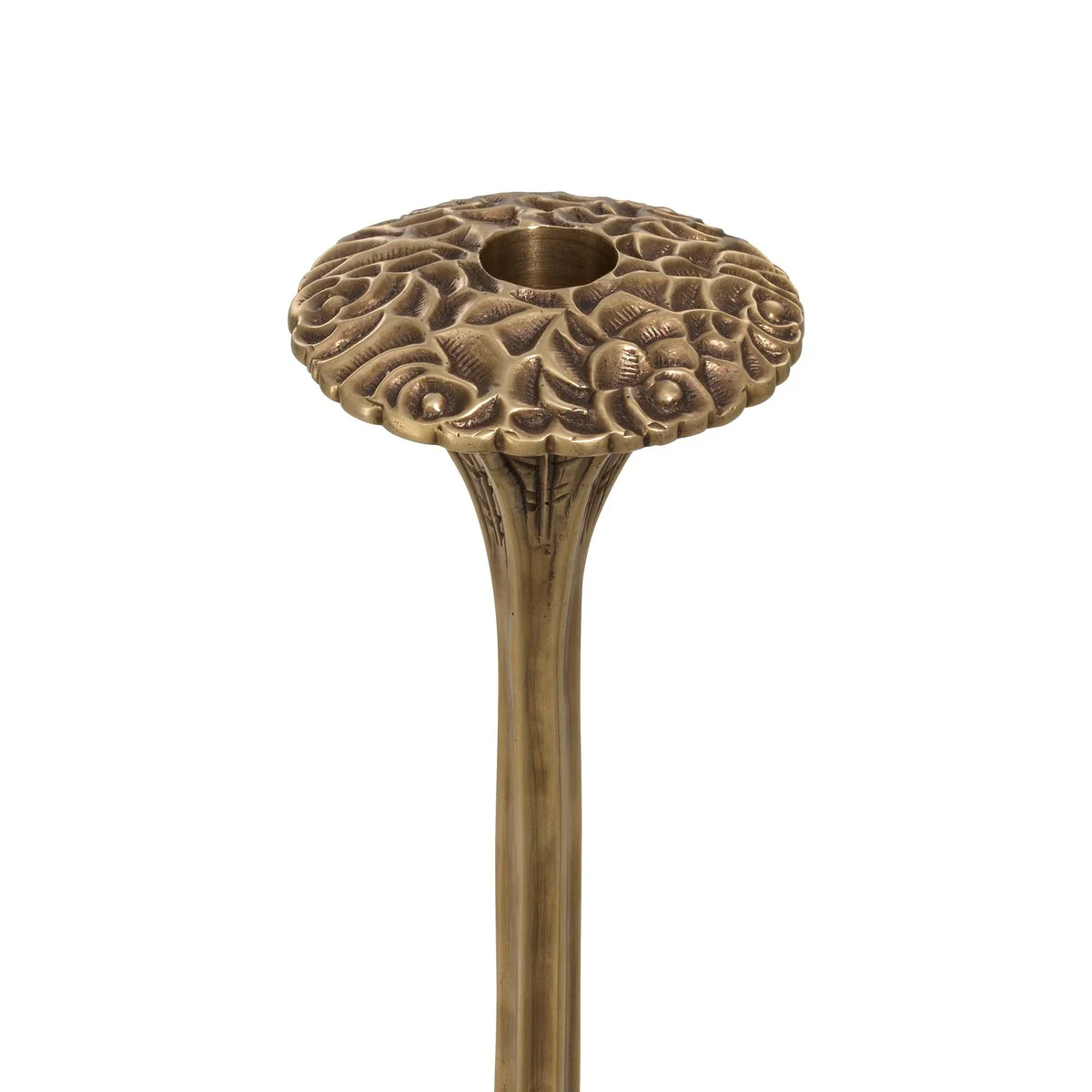 Luxury candle holder vintage brass / black 19 x H. 47 cm - luxury quality