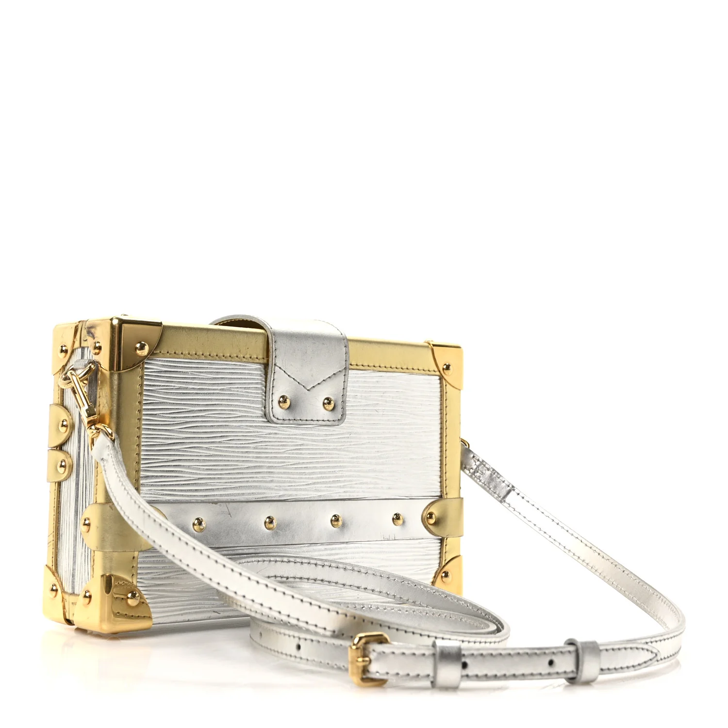 Metallic Epi Petite Malle Silver - Top Club