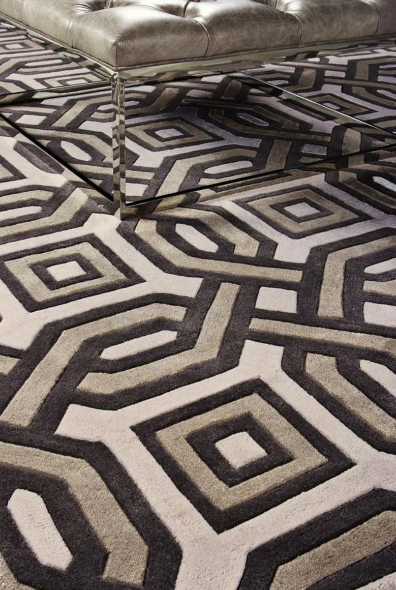 Designer carpet from New Zealand wool 200 x 300 cm - luxury living room carpet