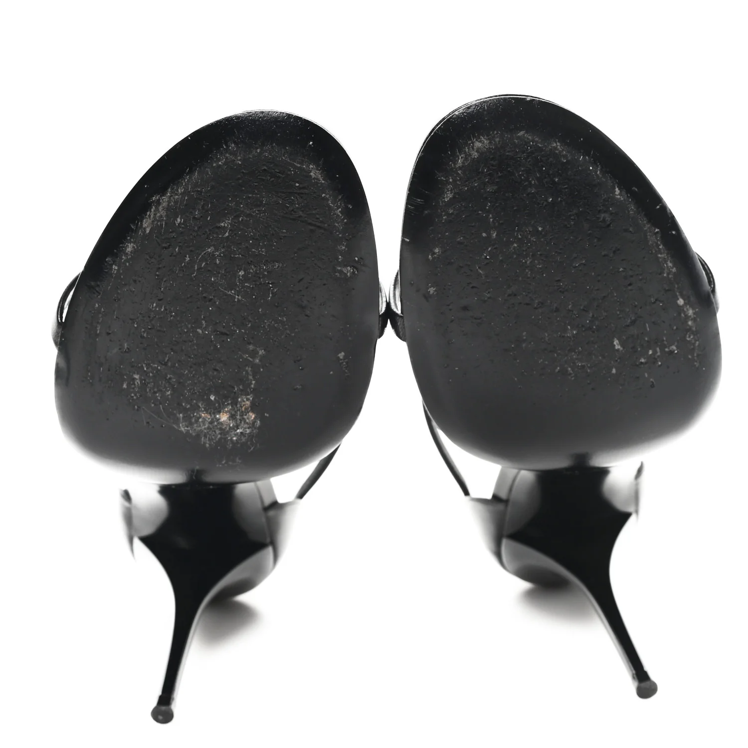 Calfskin Cassandra 100 Ankle Strap Sandals 41 Black - Top Club