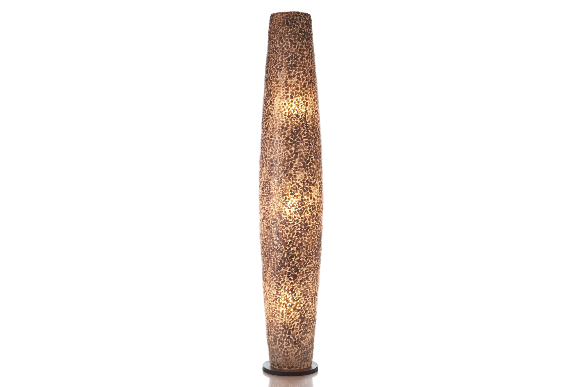 Vloerlamp Cone gold capiz 150 cm