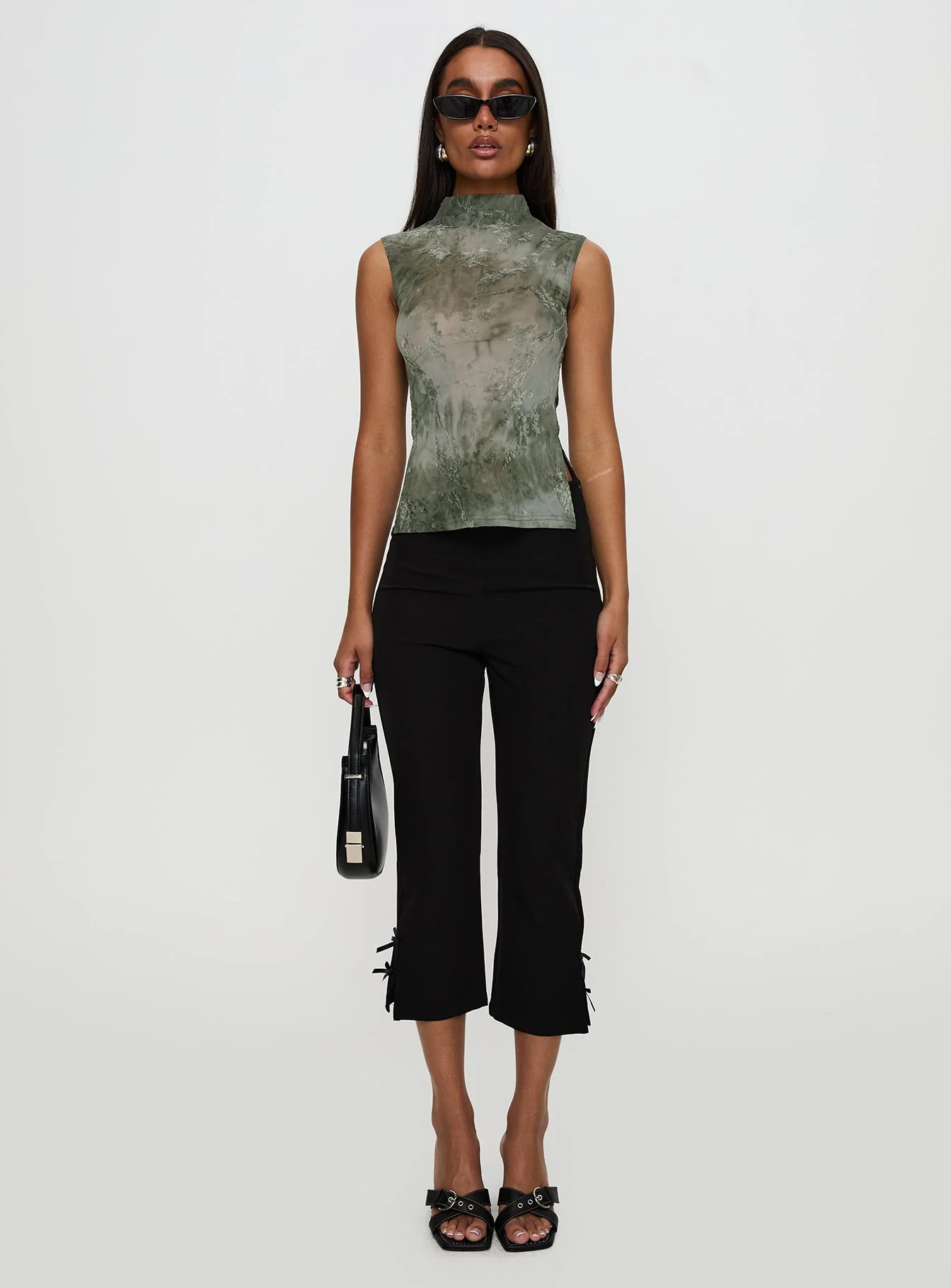 Nights All Alone High Neck Top Multi