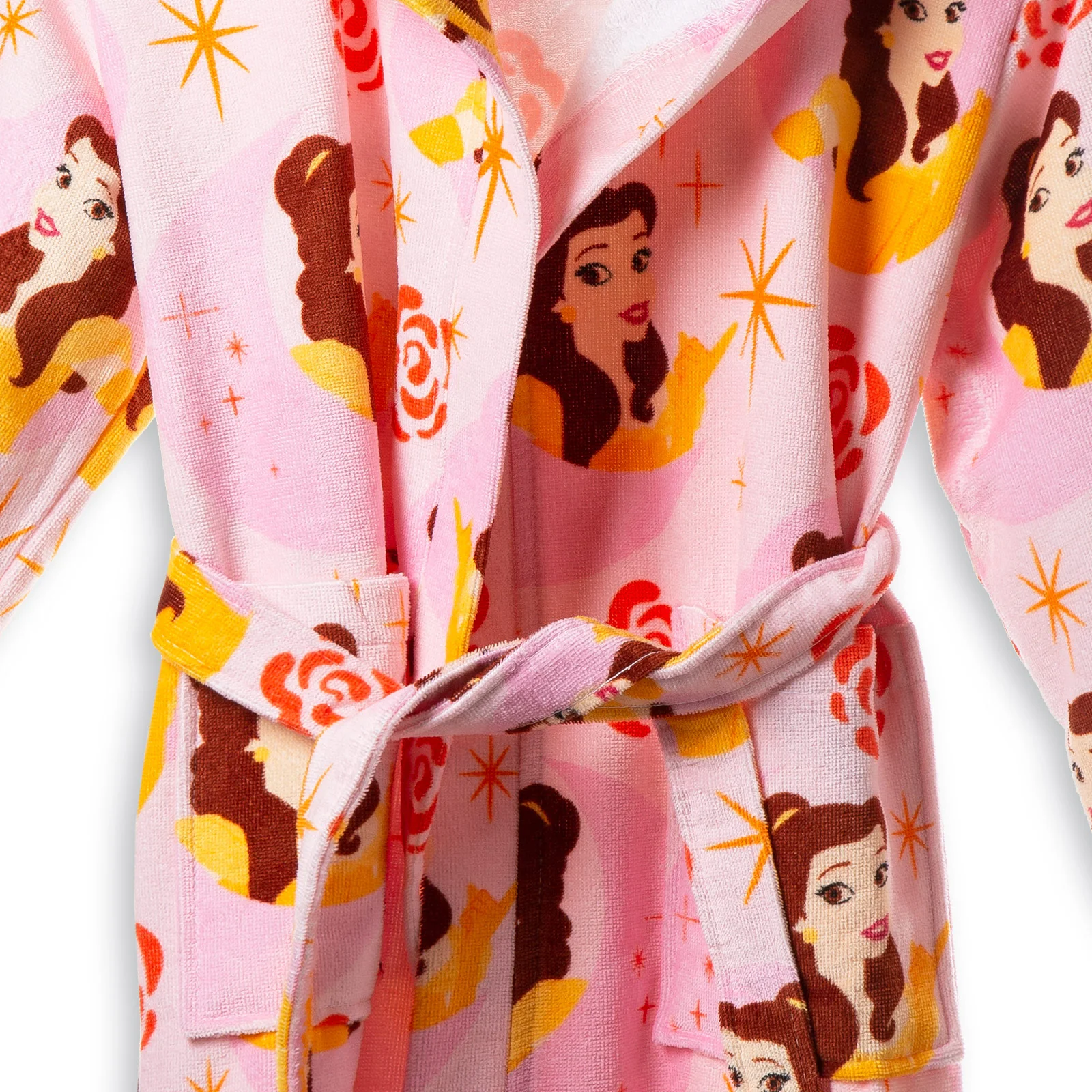 Accappatoio Con Cappuccio In Cotone Principesse Belle 6/8 Anni Unica Disney