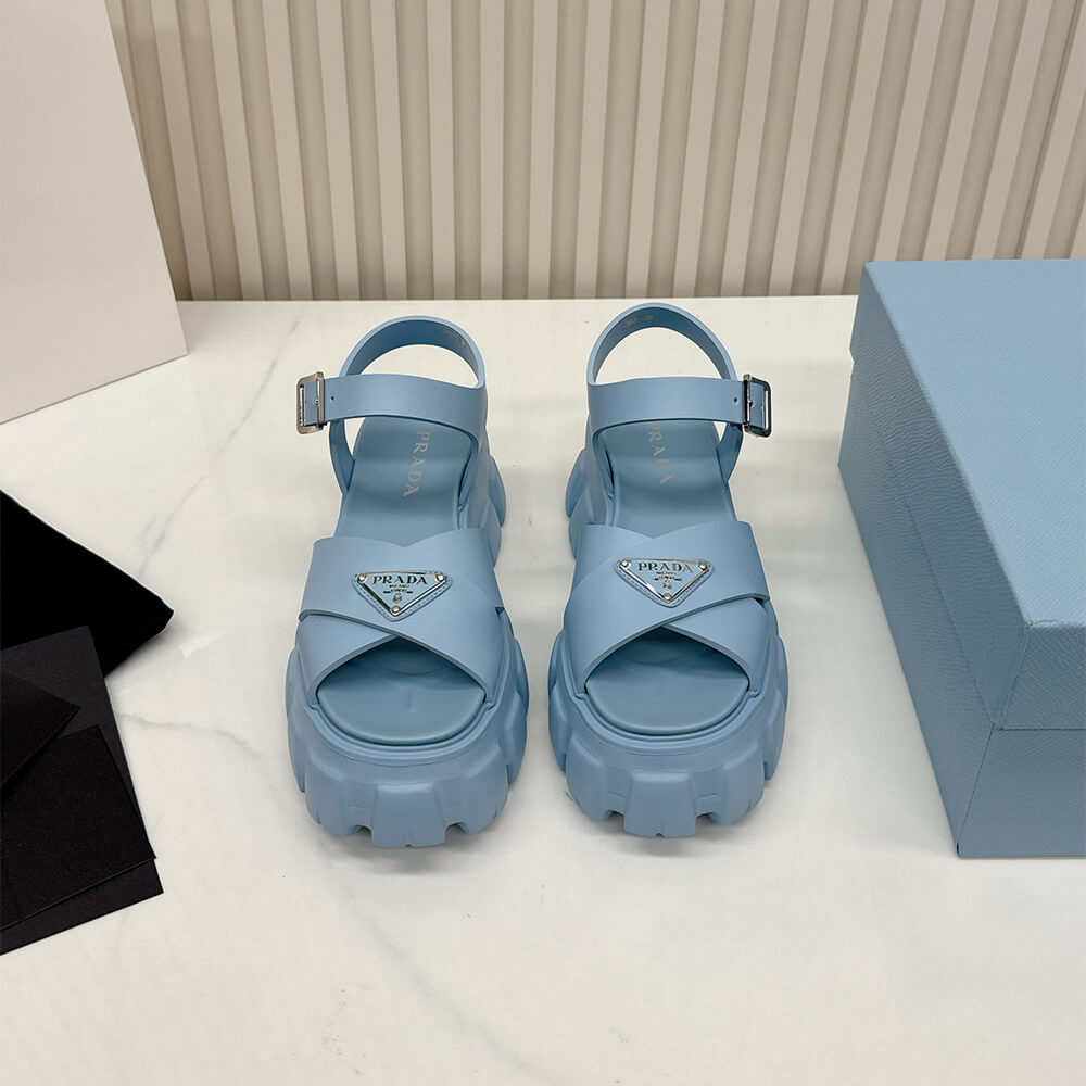 PRADA Monolith rubber sandals - Top Club