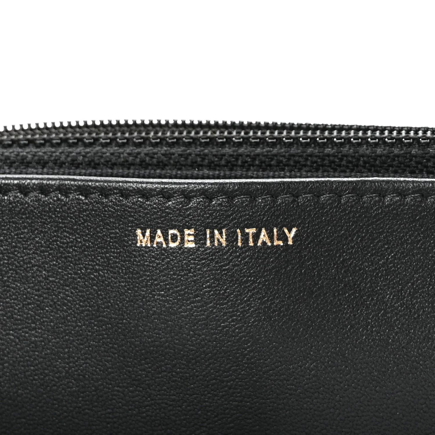 Lambskin Quilted Trendy CC Wallet On Chain WOC Black - Top Club