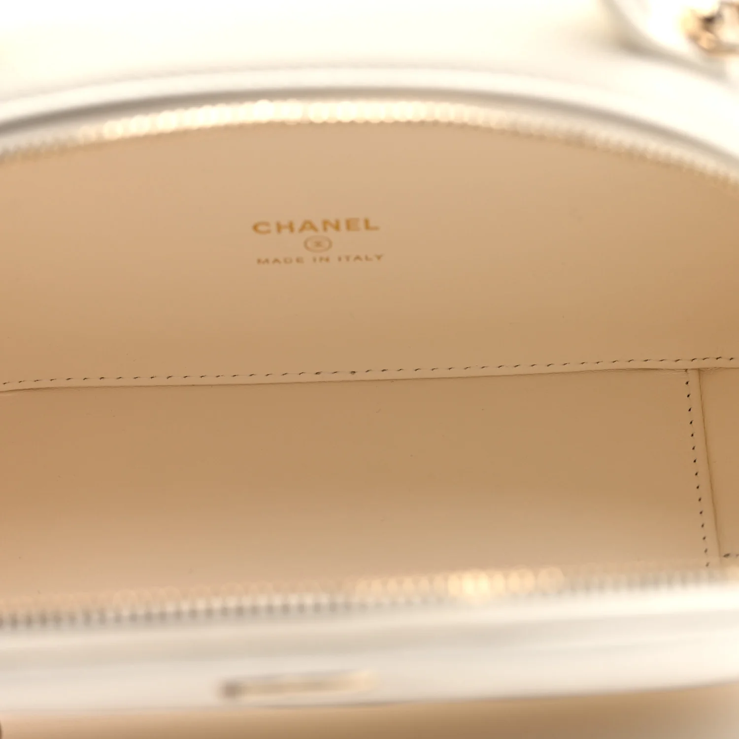 Grained Calfskin Quilted Top Handle Chain Clutch White - Top Club