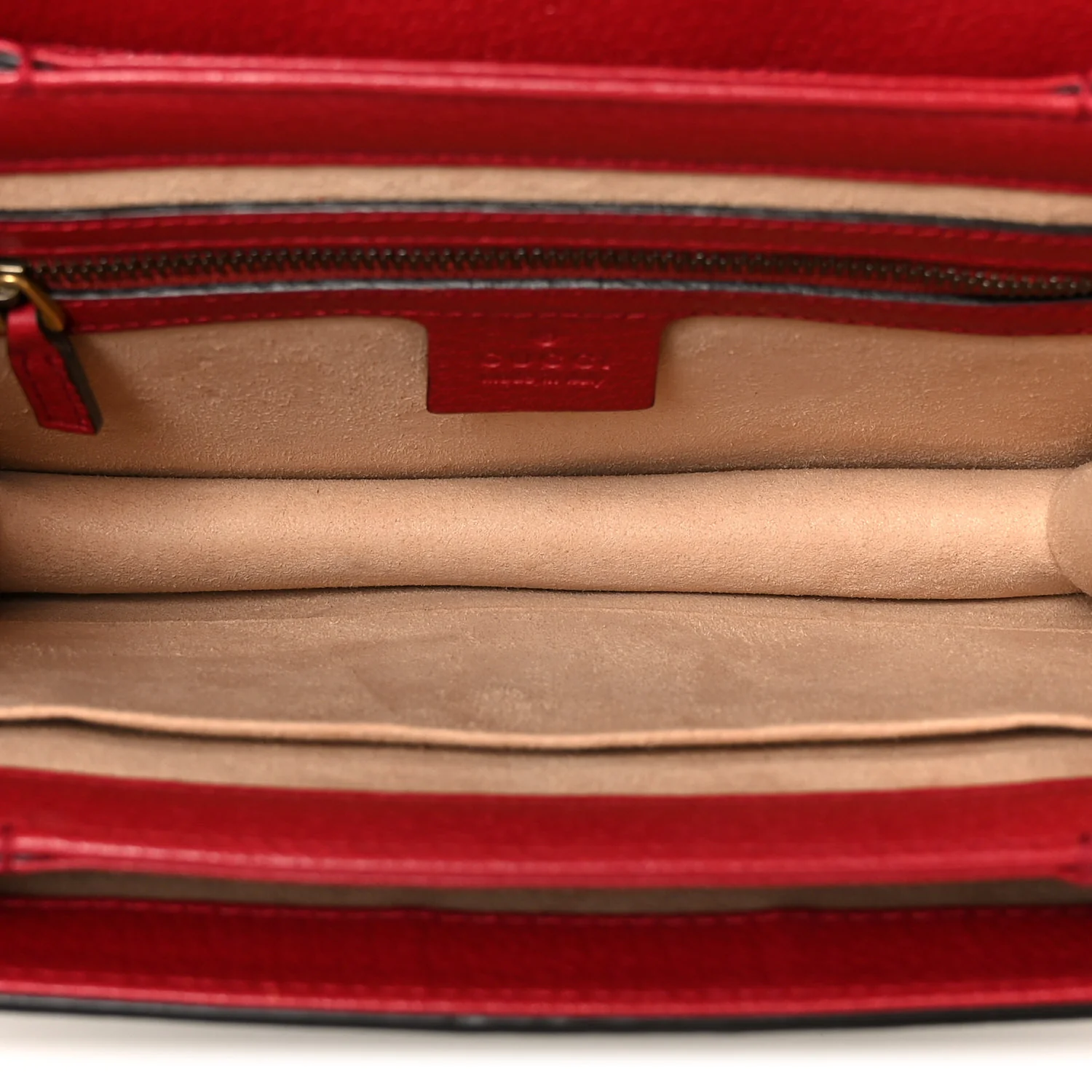 GG Supreme Monogram Small Queen Margaret Top Handle Bag Red - Top Club