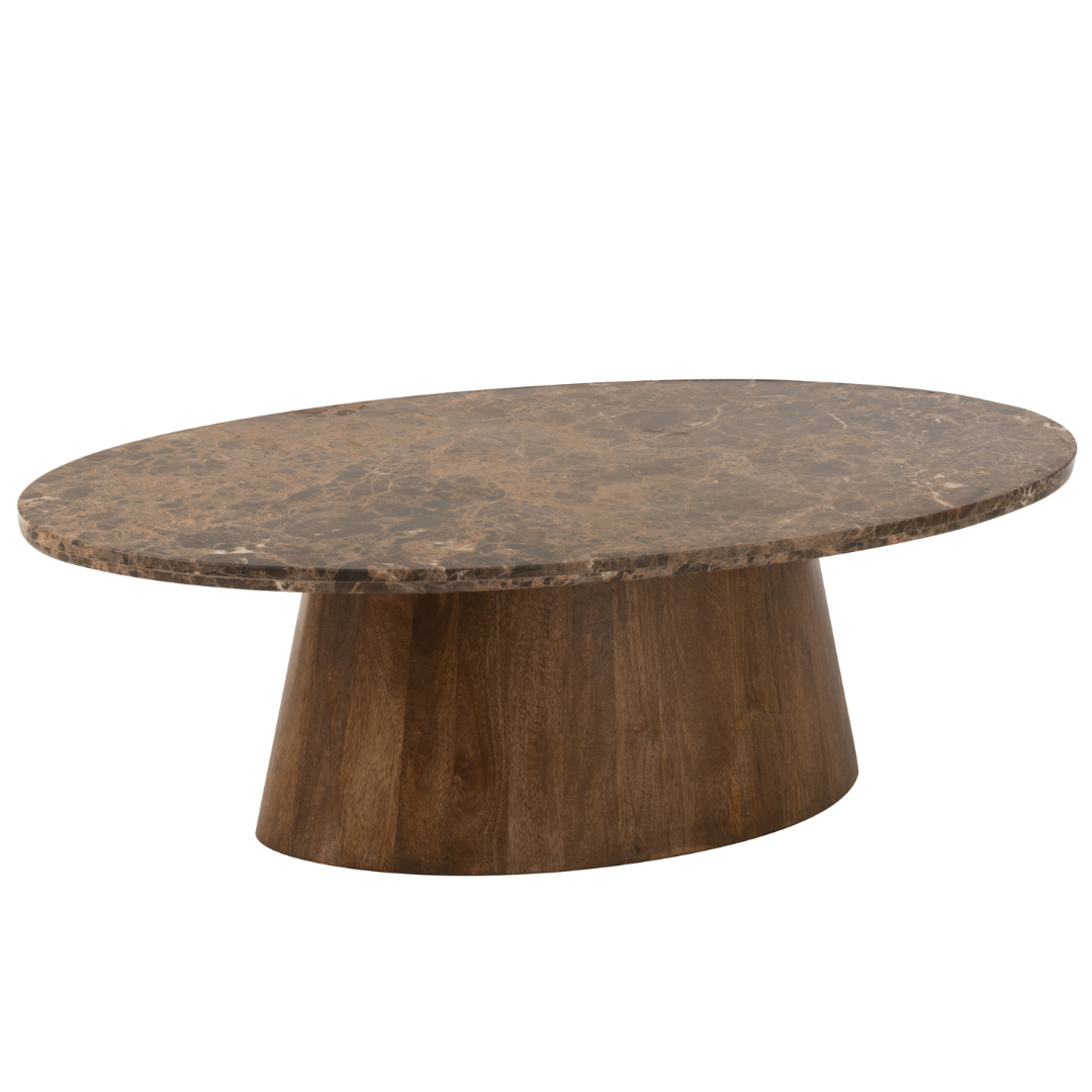 Salontafel Benjamin marmer/mangohout