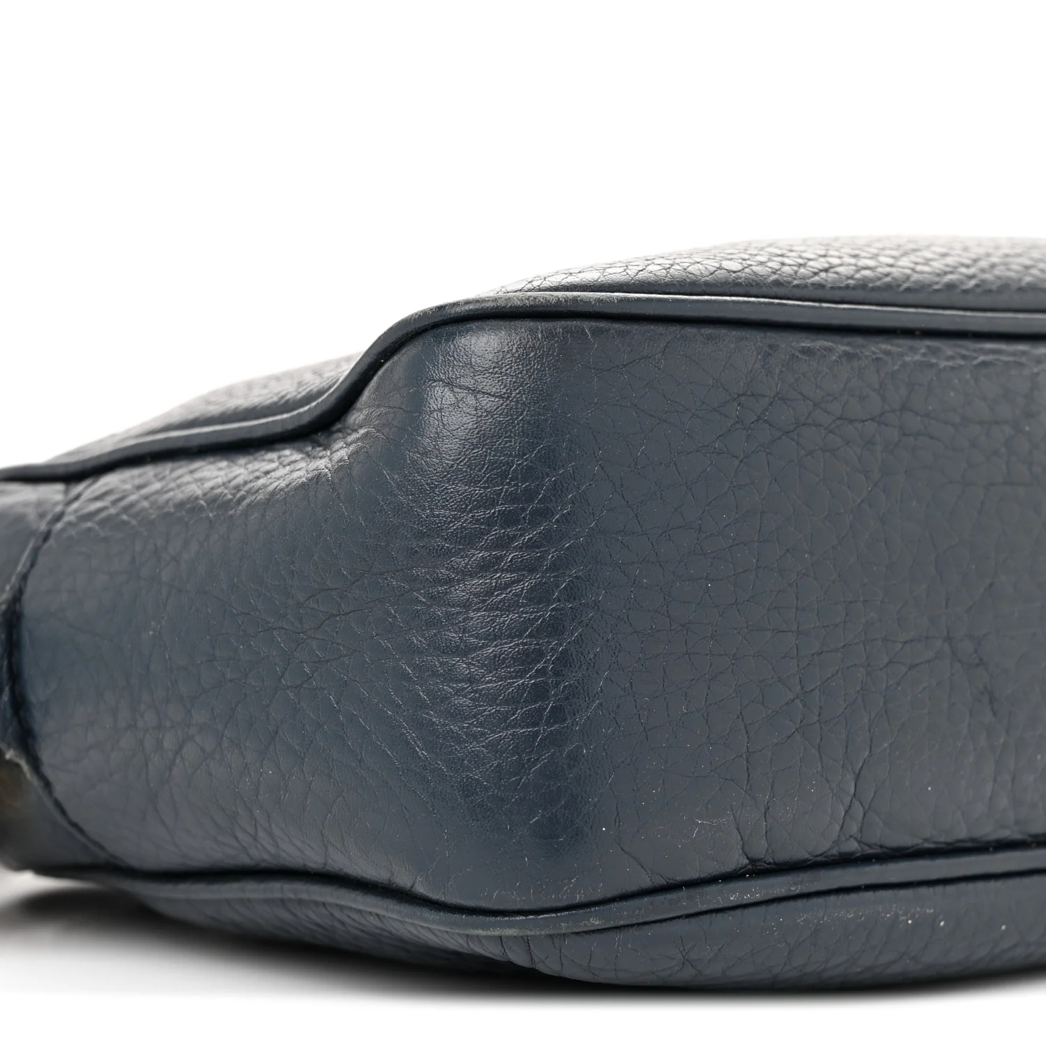 Pebbled Calfskin Small Soho Disco Bag Blue - Top Club